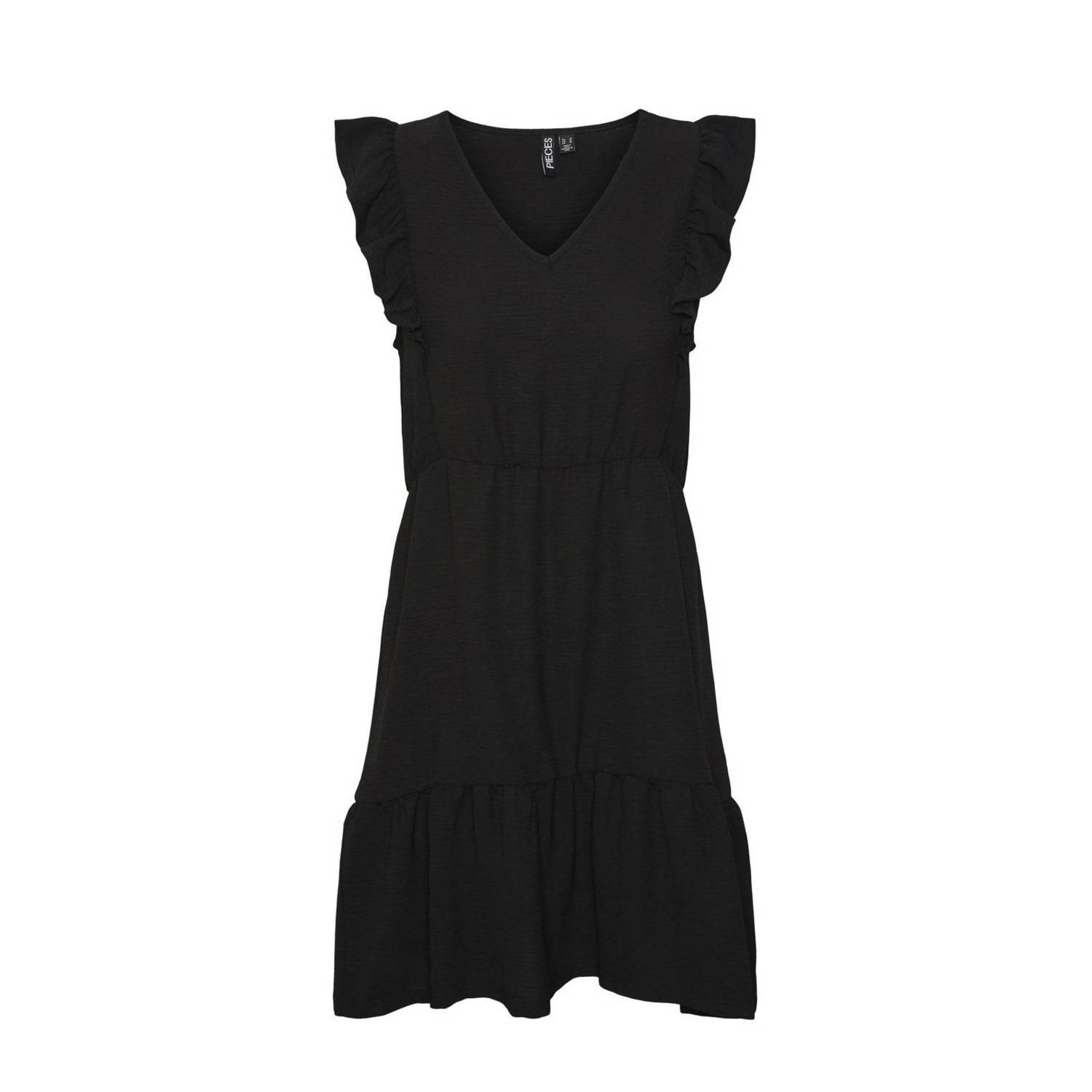 PIECES Curve jurk zwart