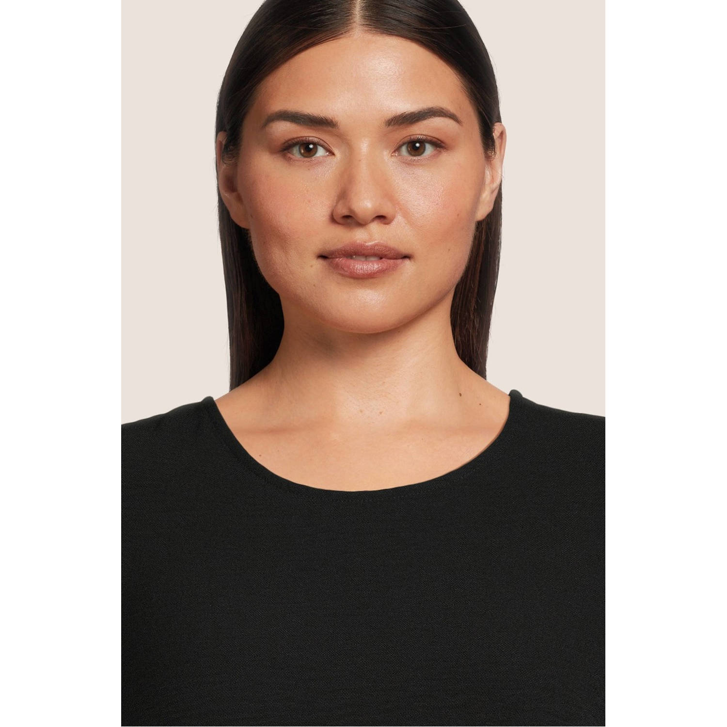 PIECES Curve top zwart