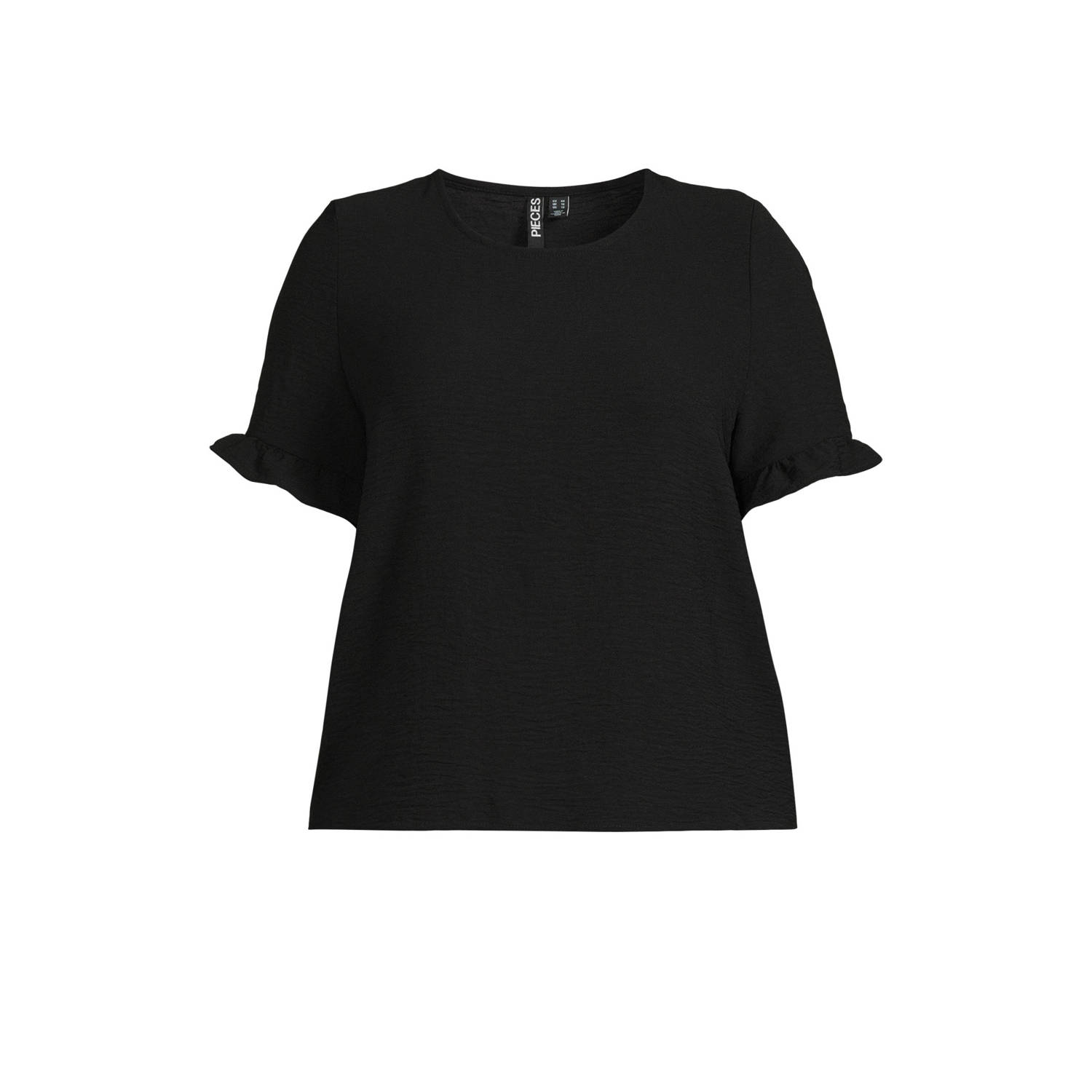 PIECES Curve top zwart