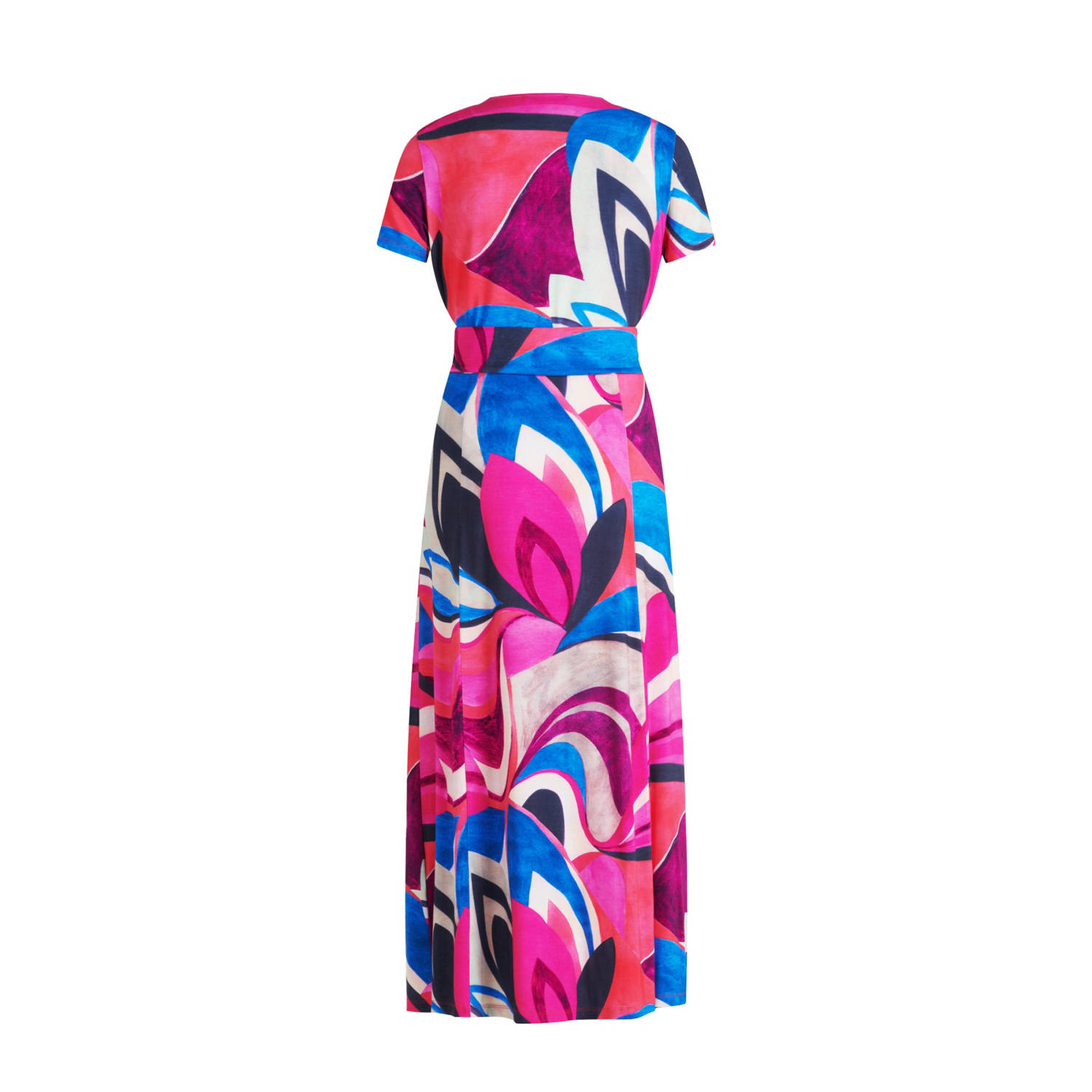 Betty Barclay jurk met grafische print roze blauw crème