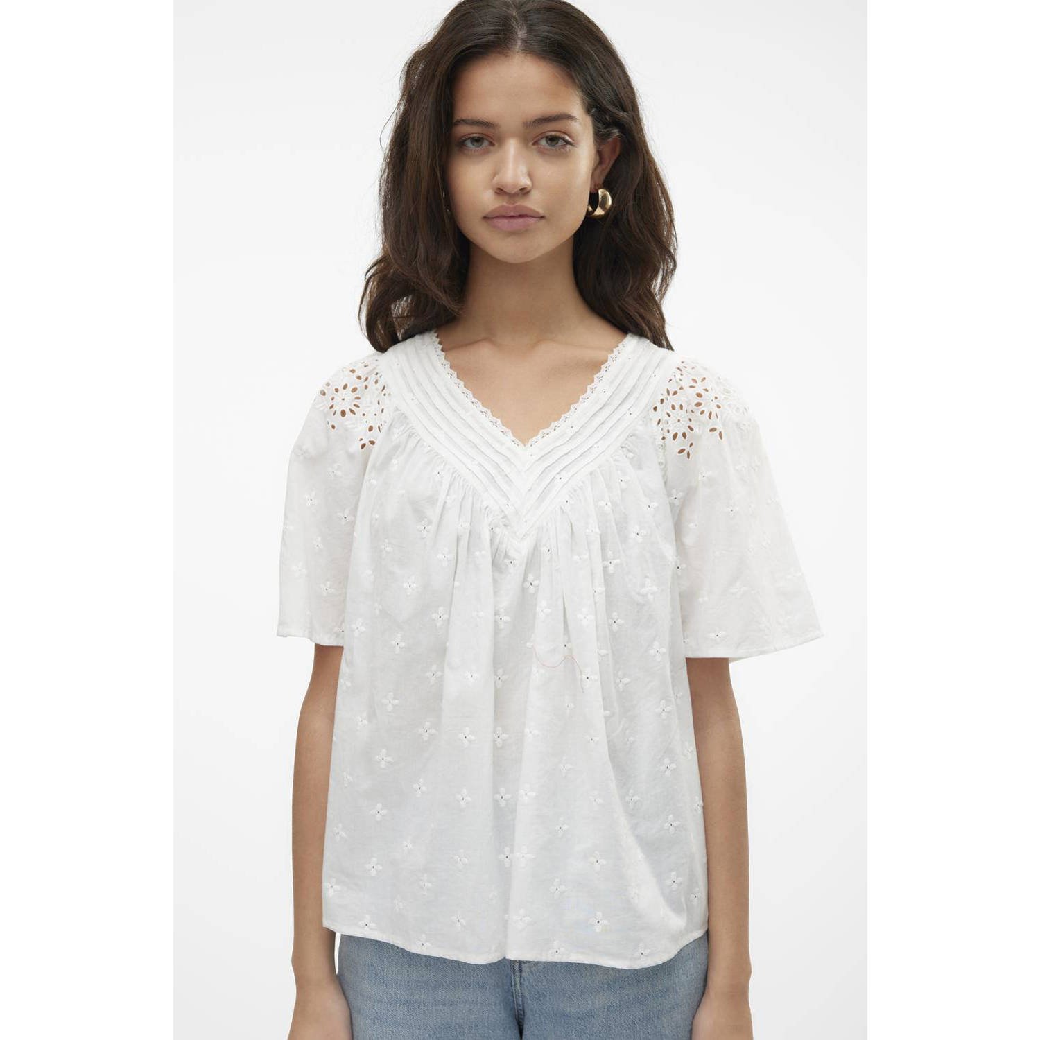 VERO MODA top VMKAFFA ecru
