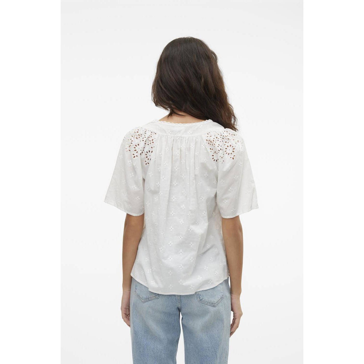 VERO MODA top VMKAFFA ecru