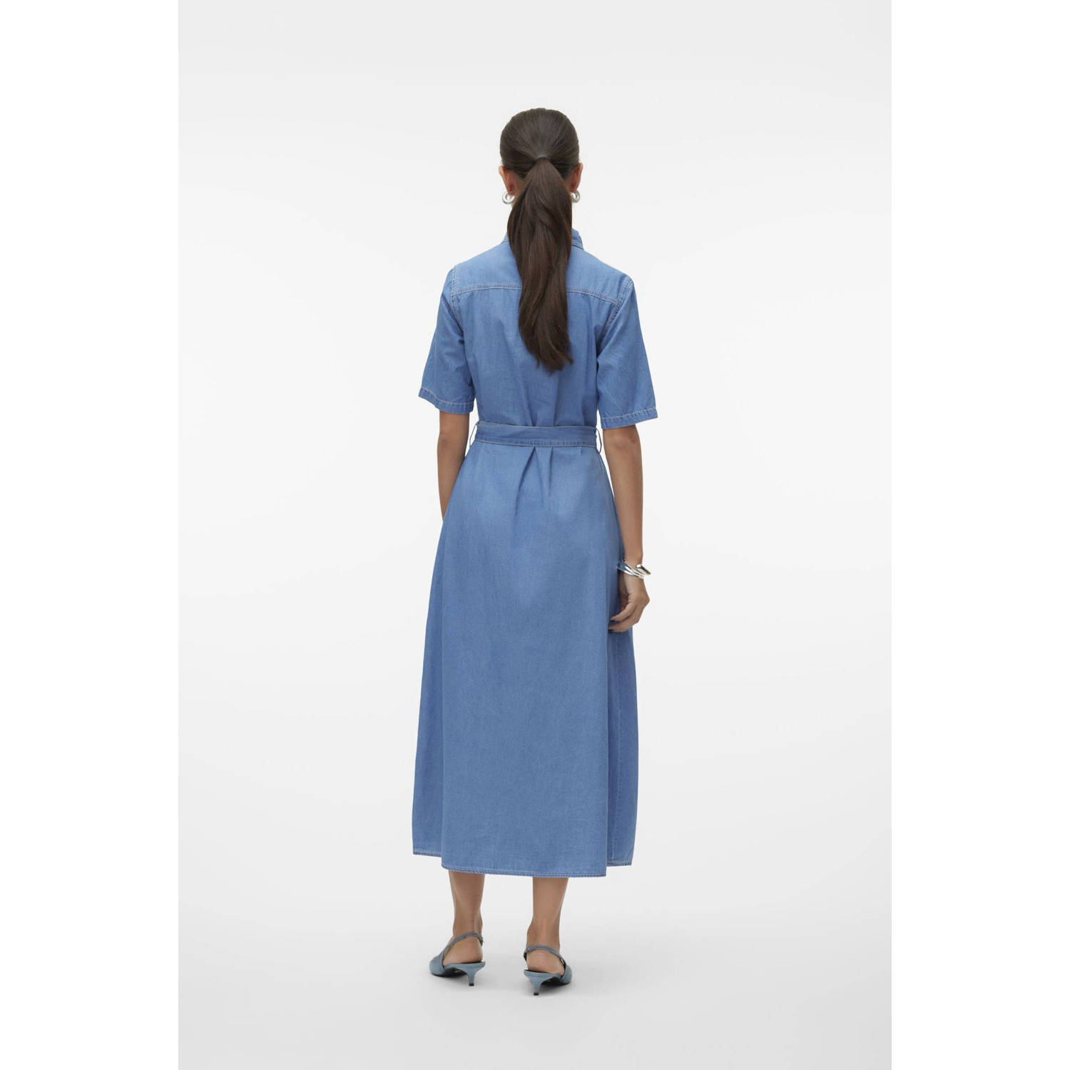 VERO MODA spijkerjurk VMVIO medium blue denim