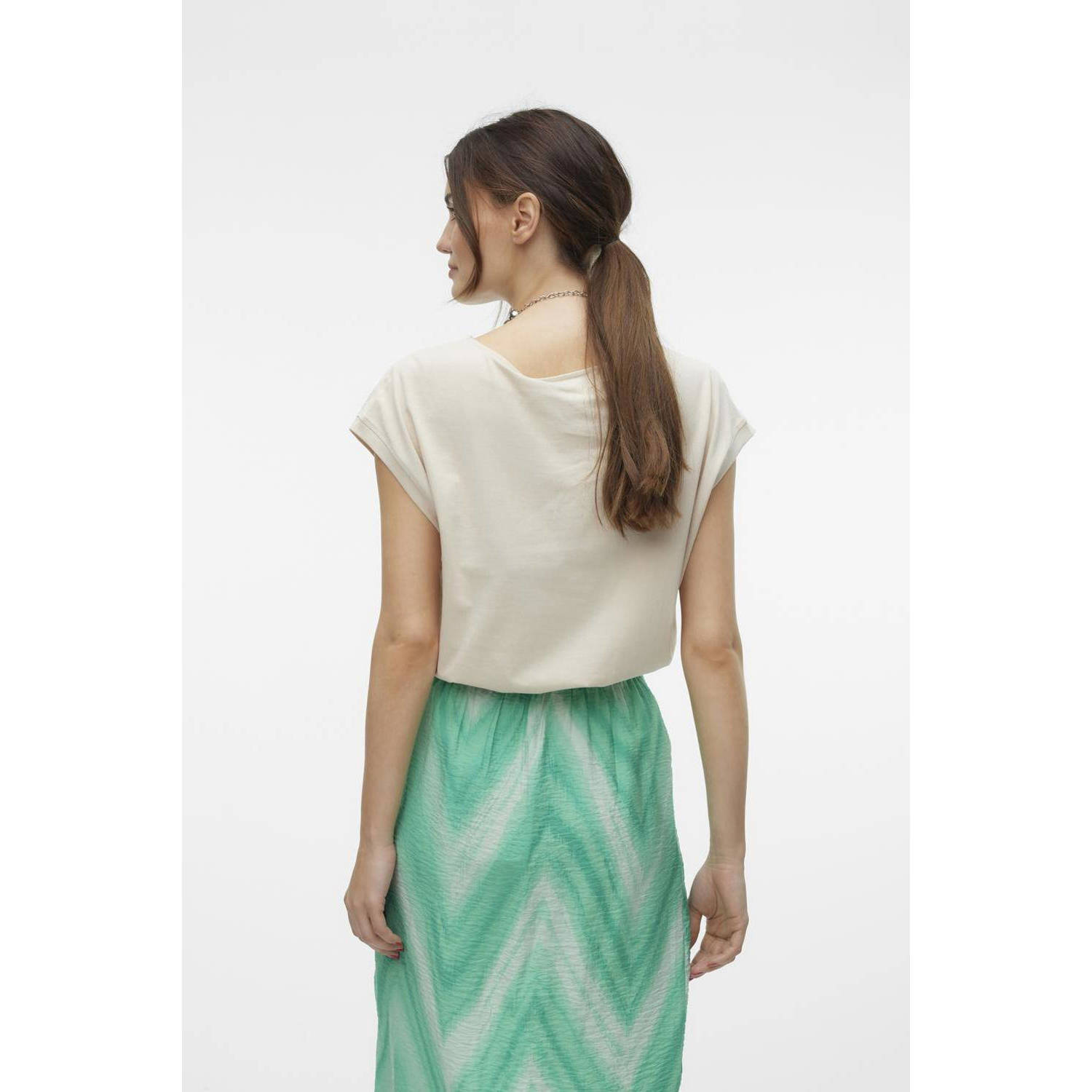 VERO MODA semi-transparante top VMKAYA beige