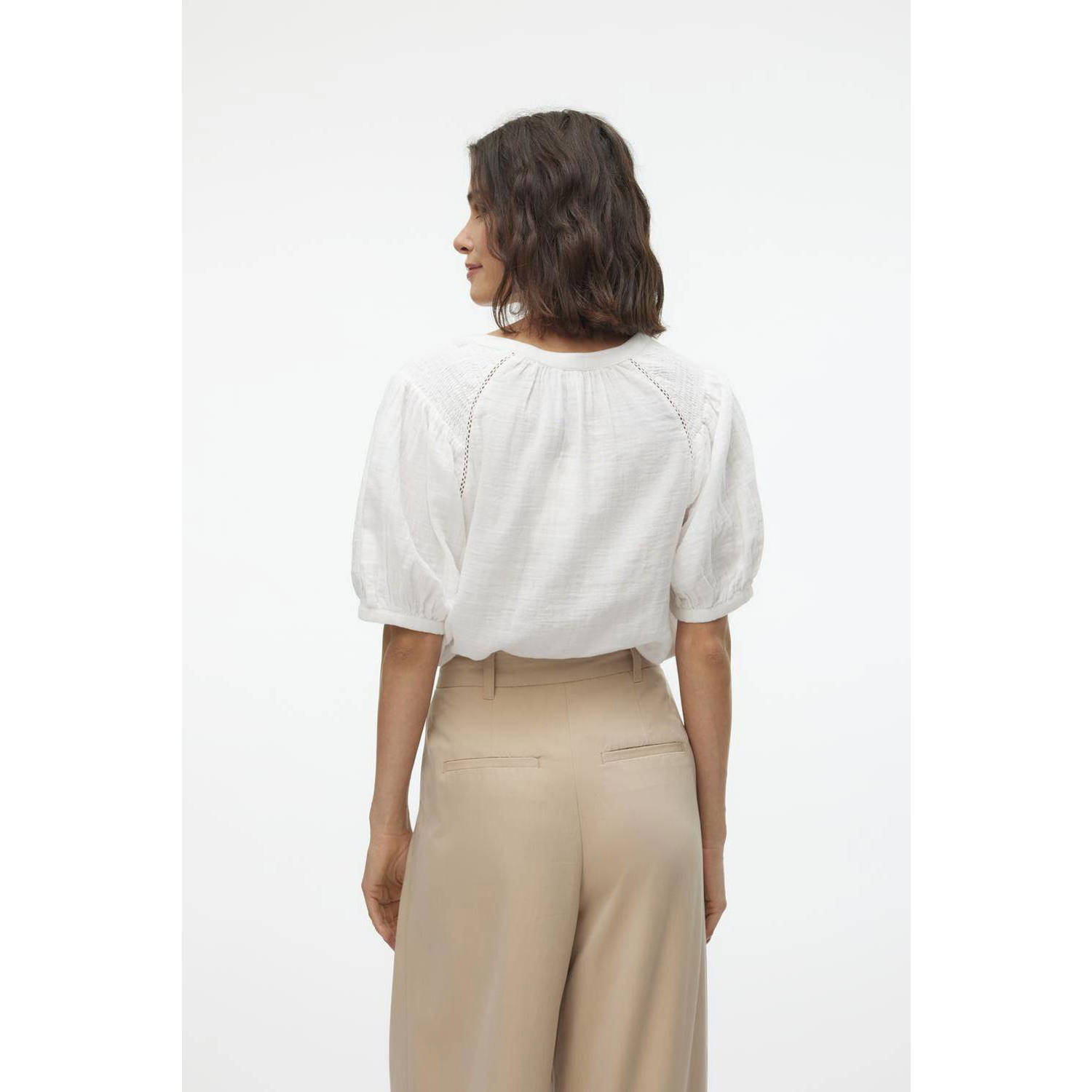 VERO MODA top VMKISY ecru