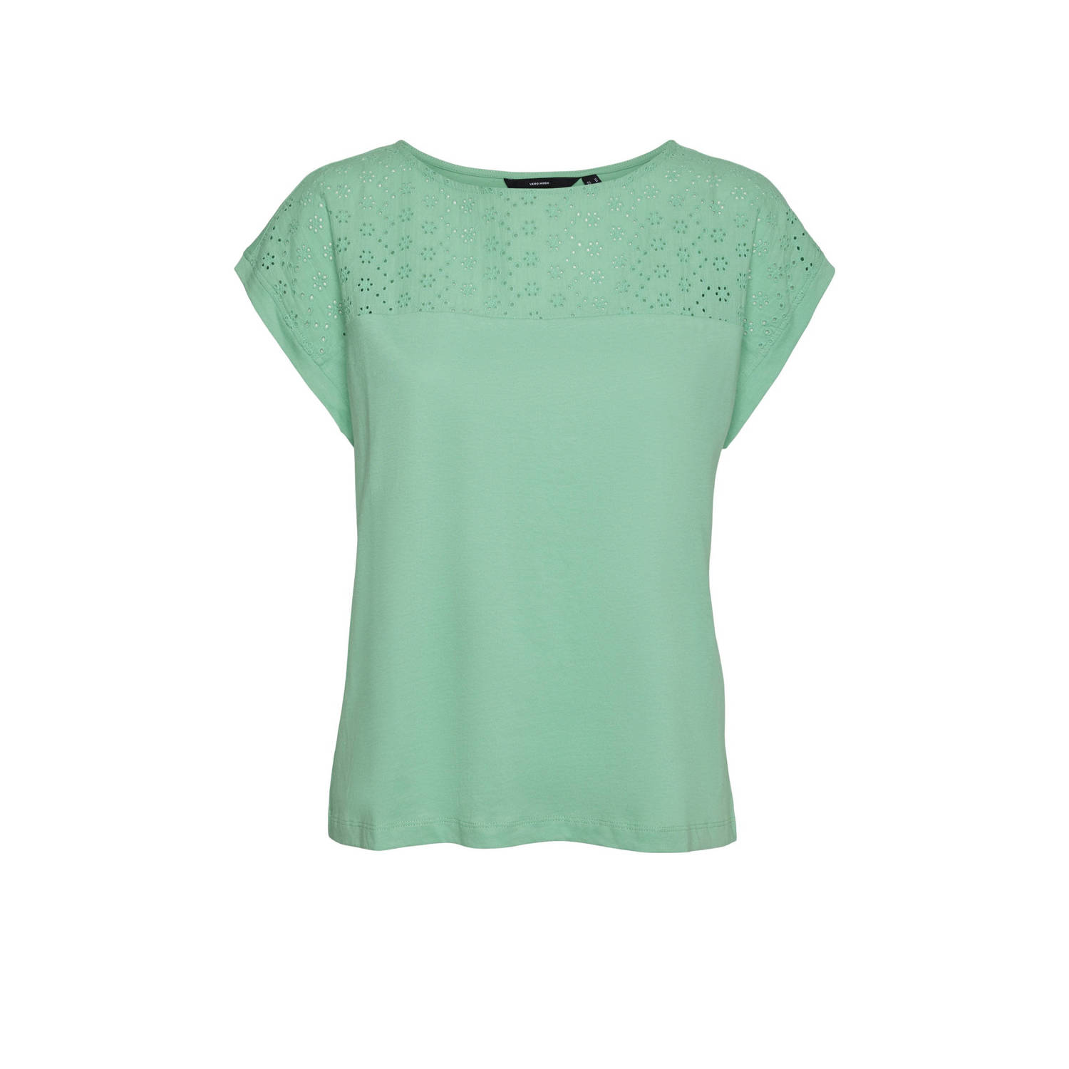 VERO MODA semi-transparante top VMKAYA mintgroen