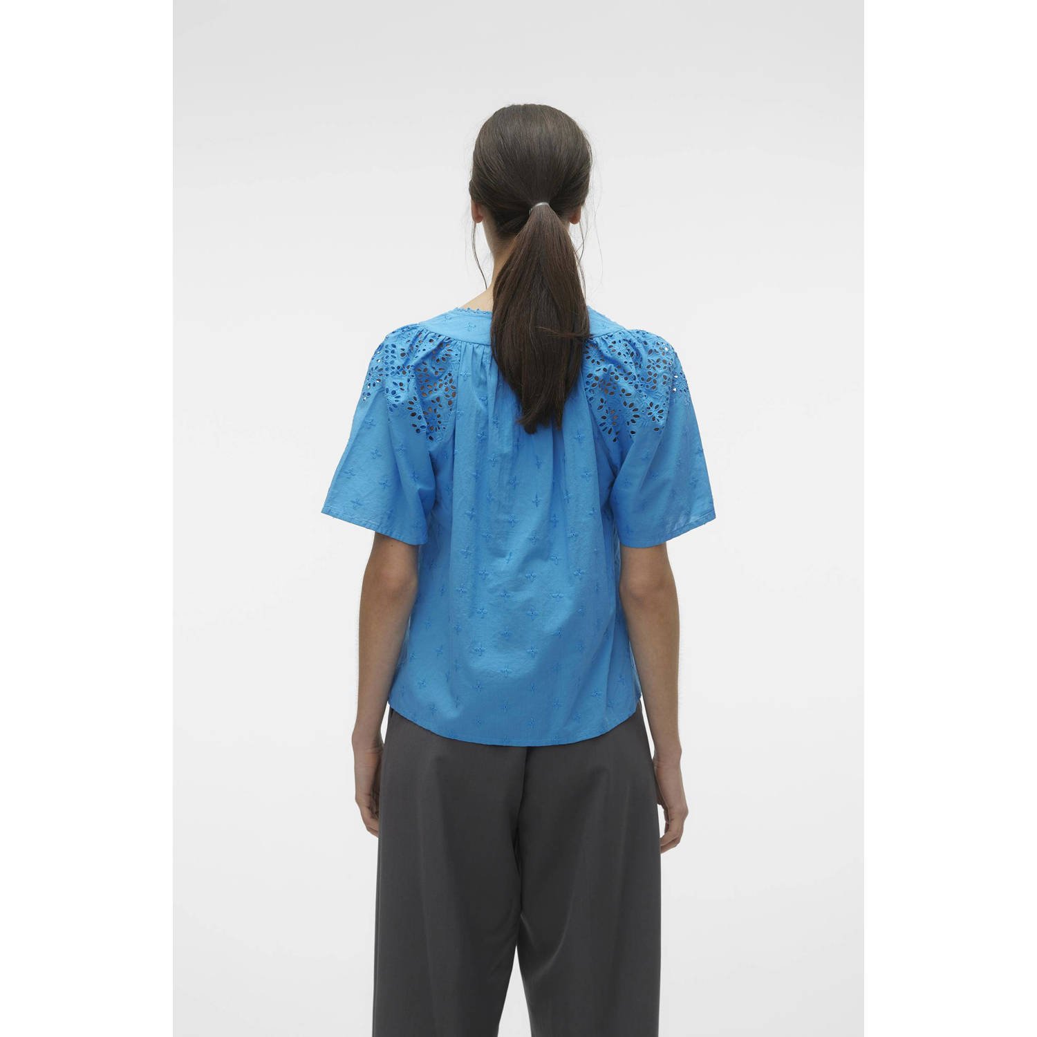 VERO MODA top VMKAFFA blauw