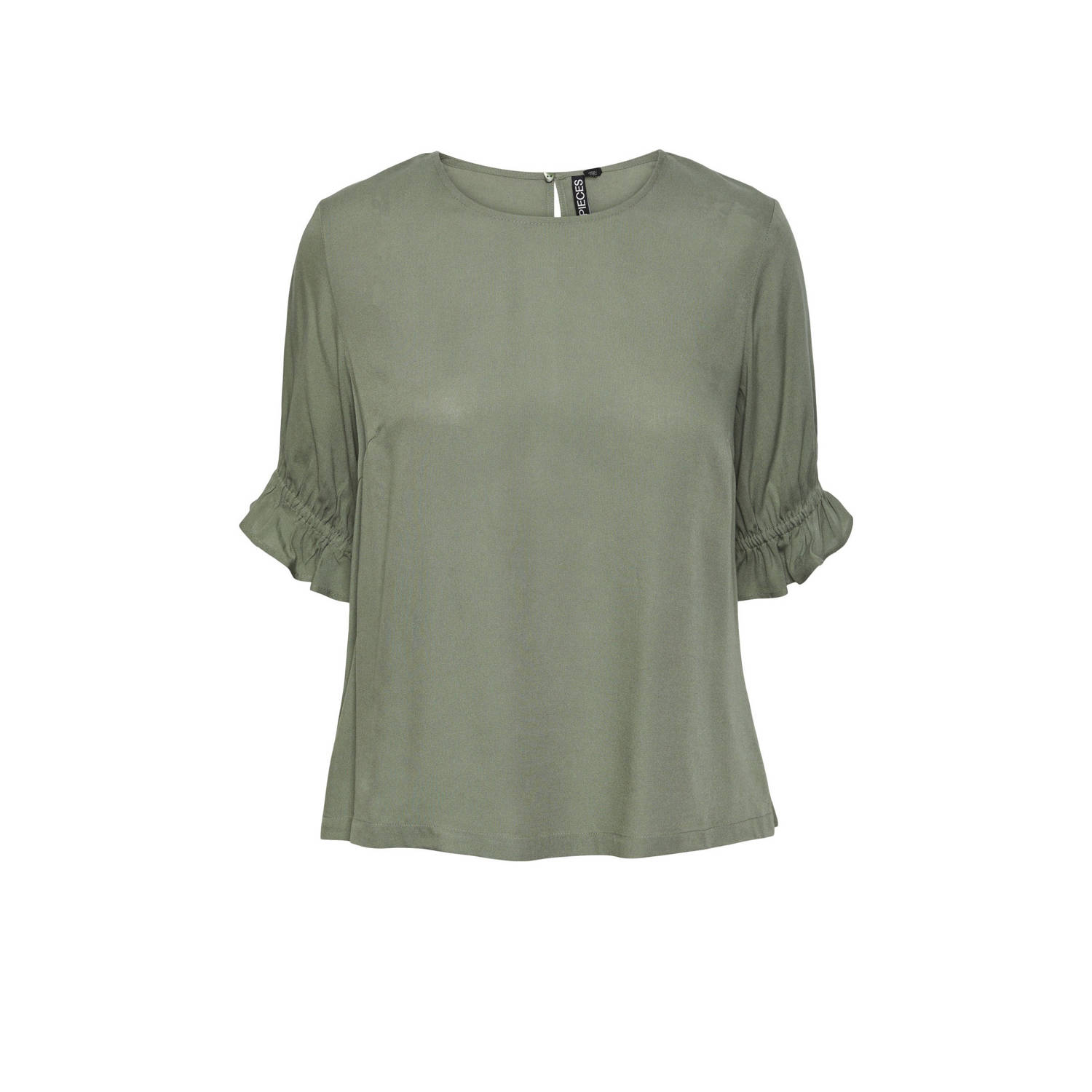 PIECES Curve top groen