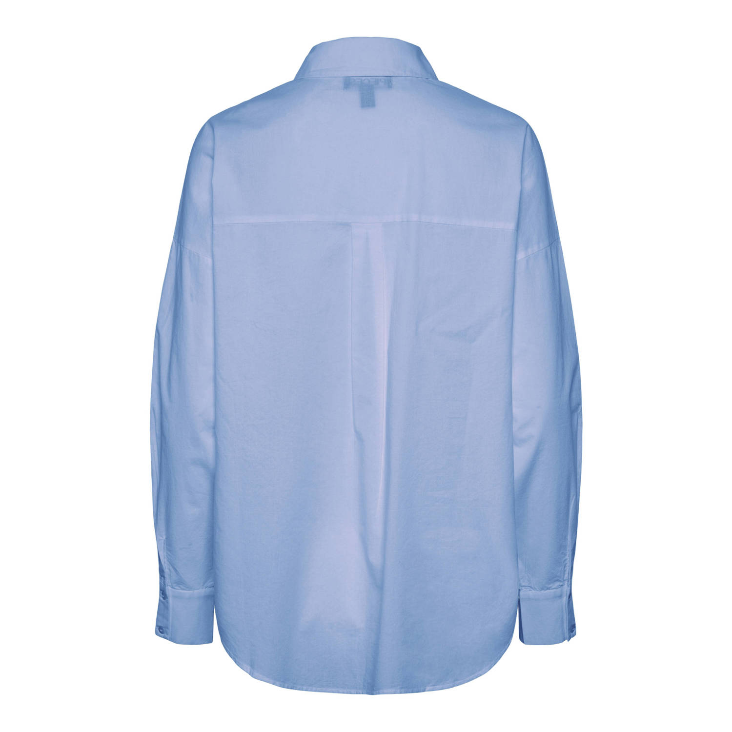 PIECES blouse PCTANNE lichtblauw