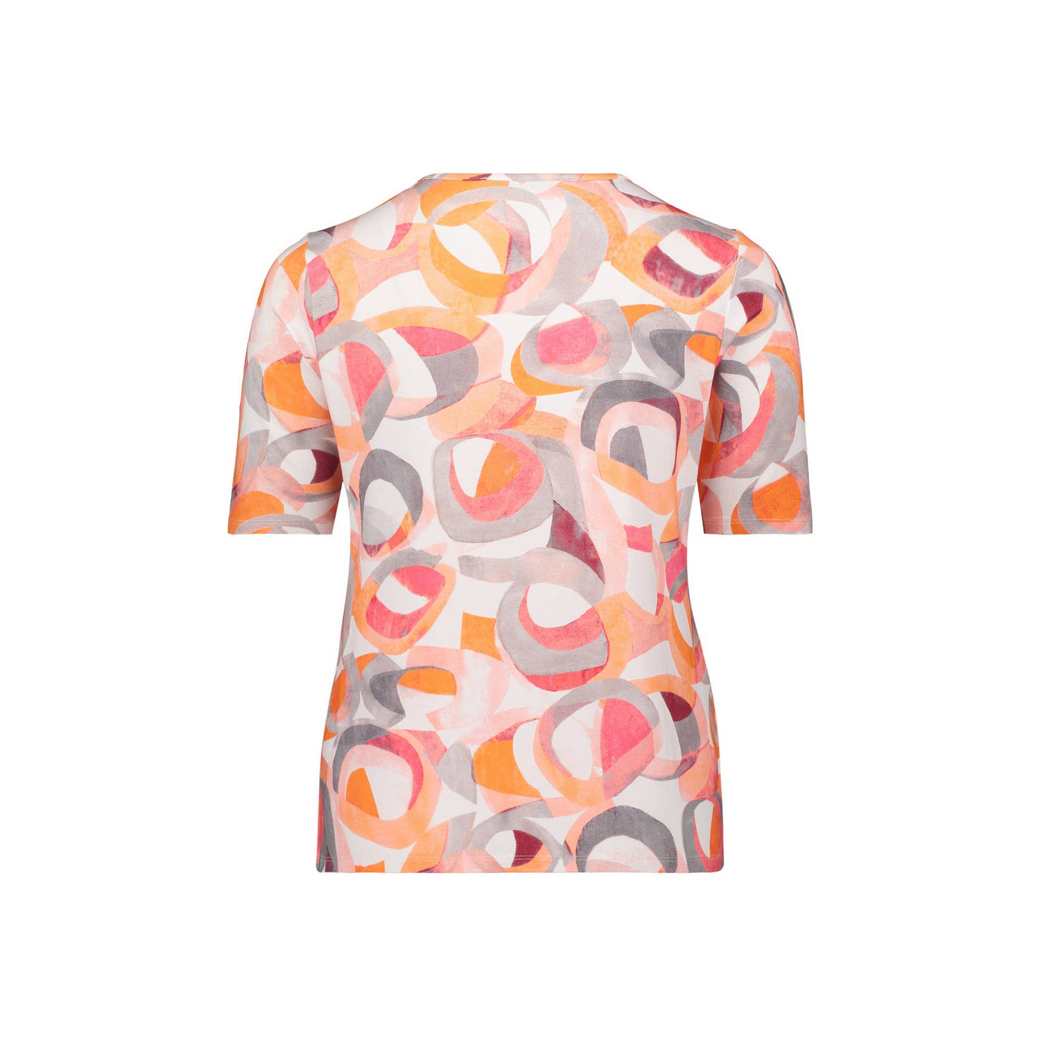 Betty Barclay top met grafische print oranje grijs roze