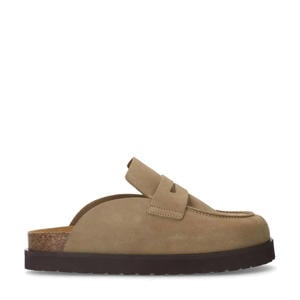 suède clogs taupe