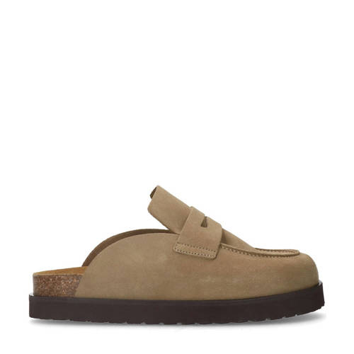 Sacha suède clogs taupe afbeelding