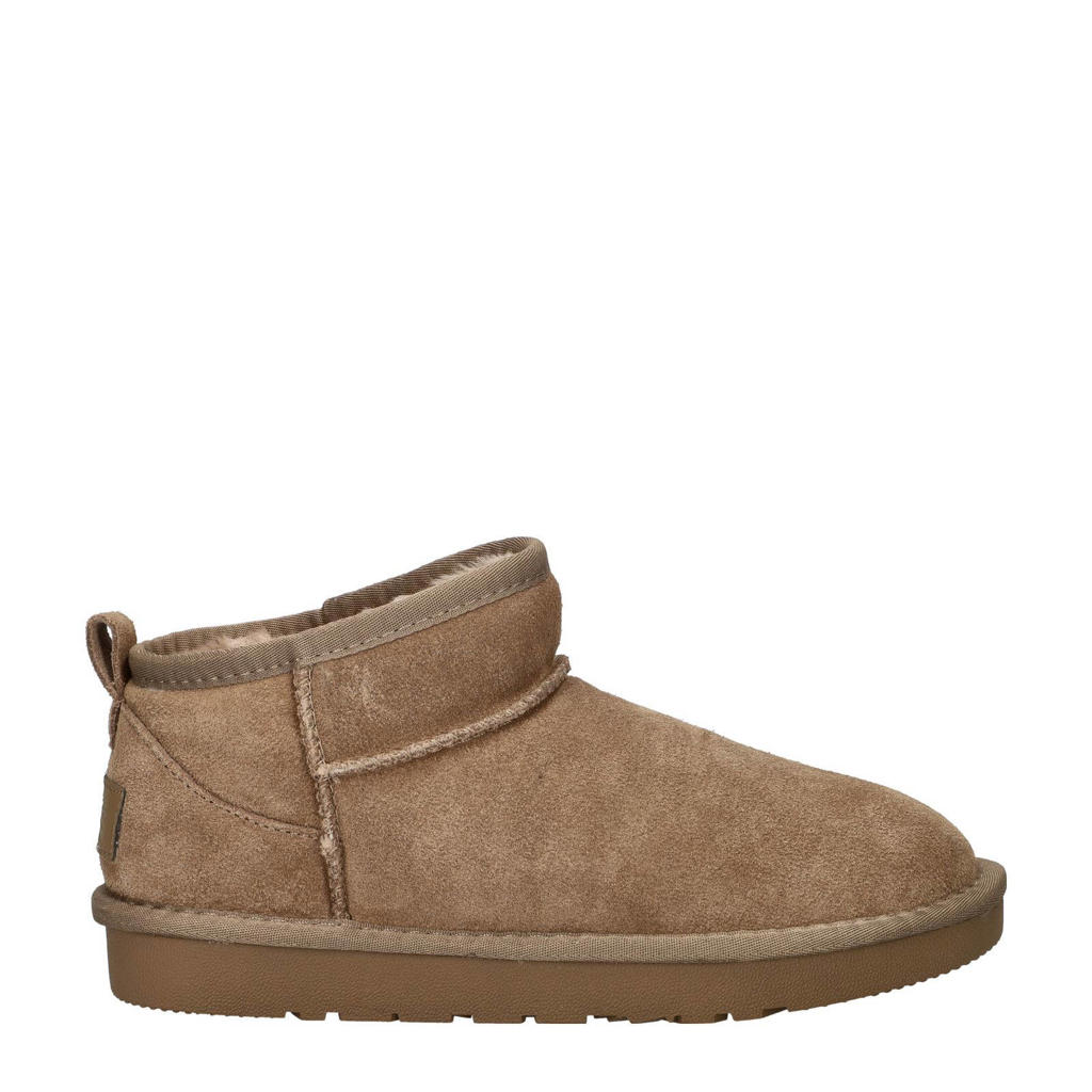 Taupe dames Nelson suède enkelboots