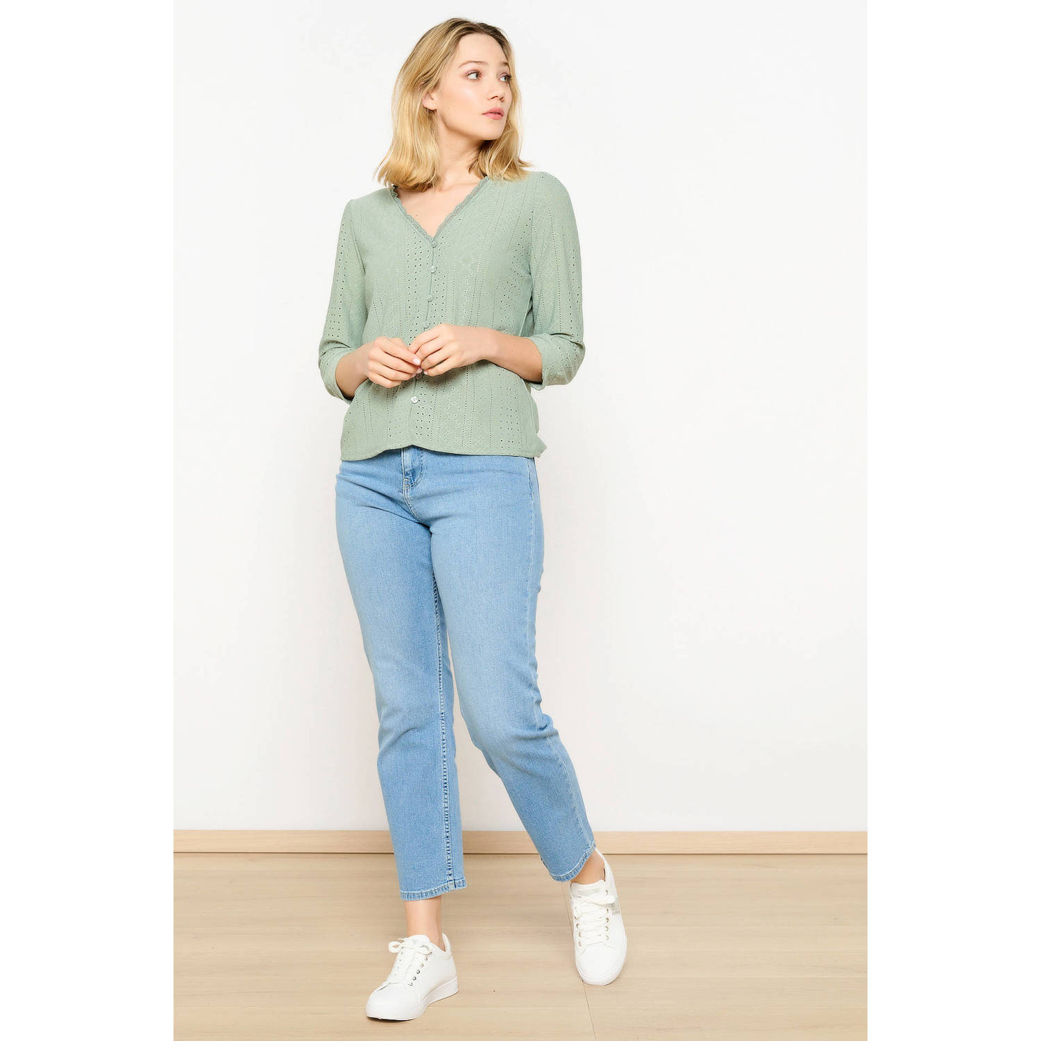 LOLALIZA blouse mintgroen