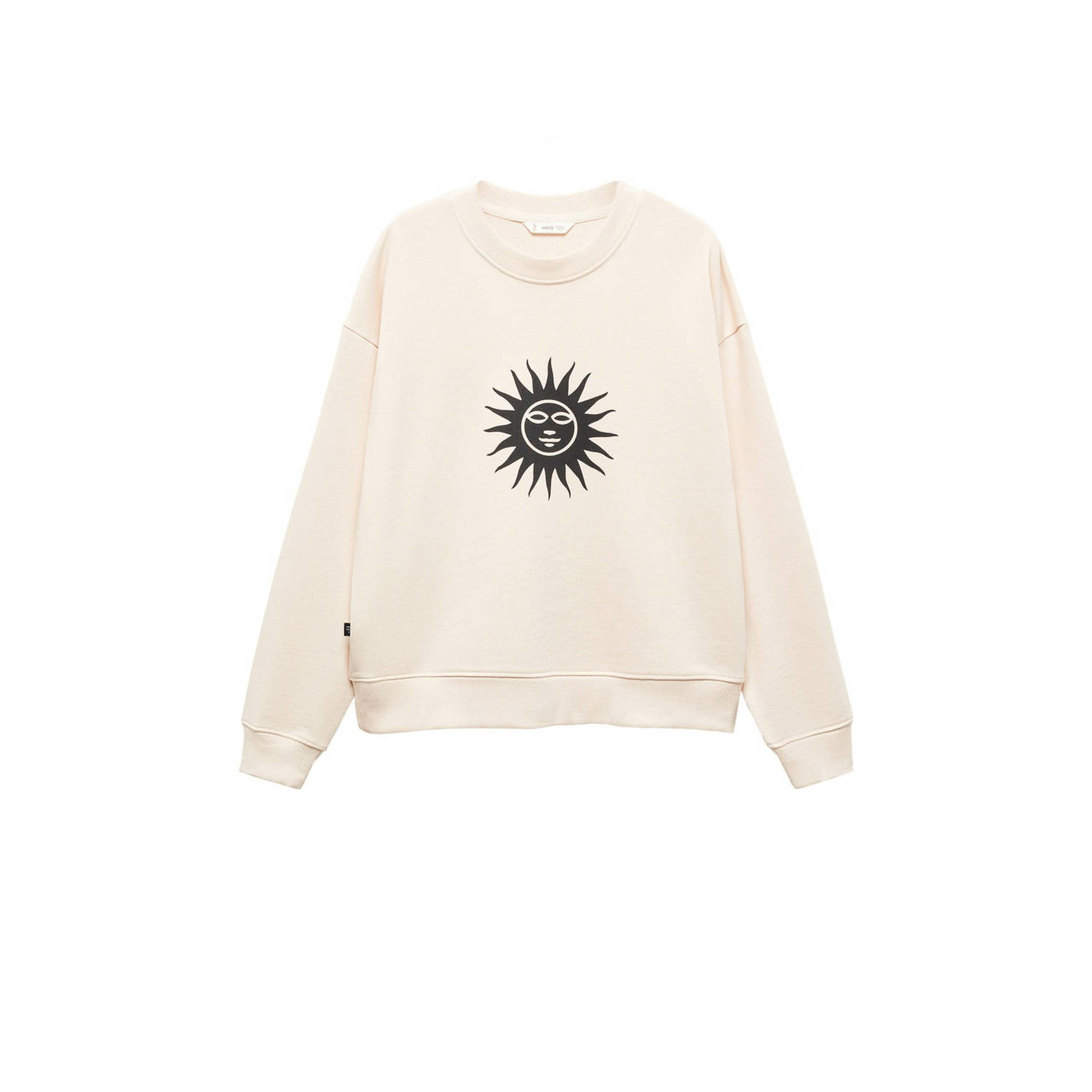 Mango Kids sweater met printopdruk ecru