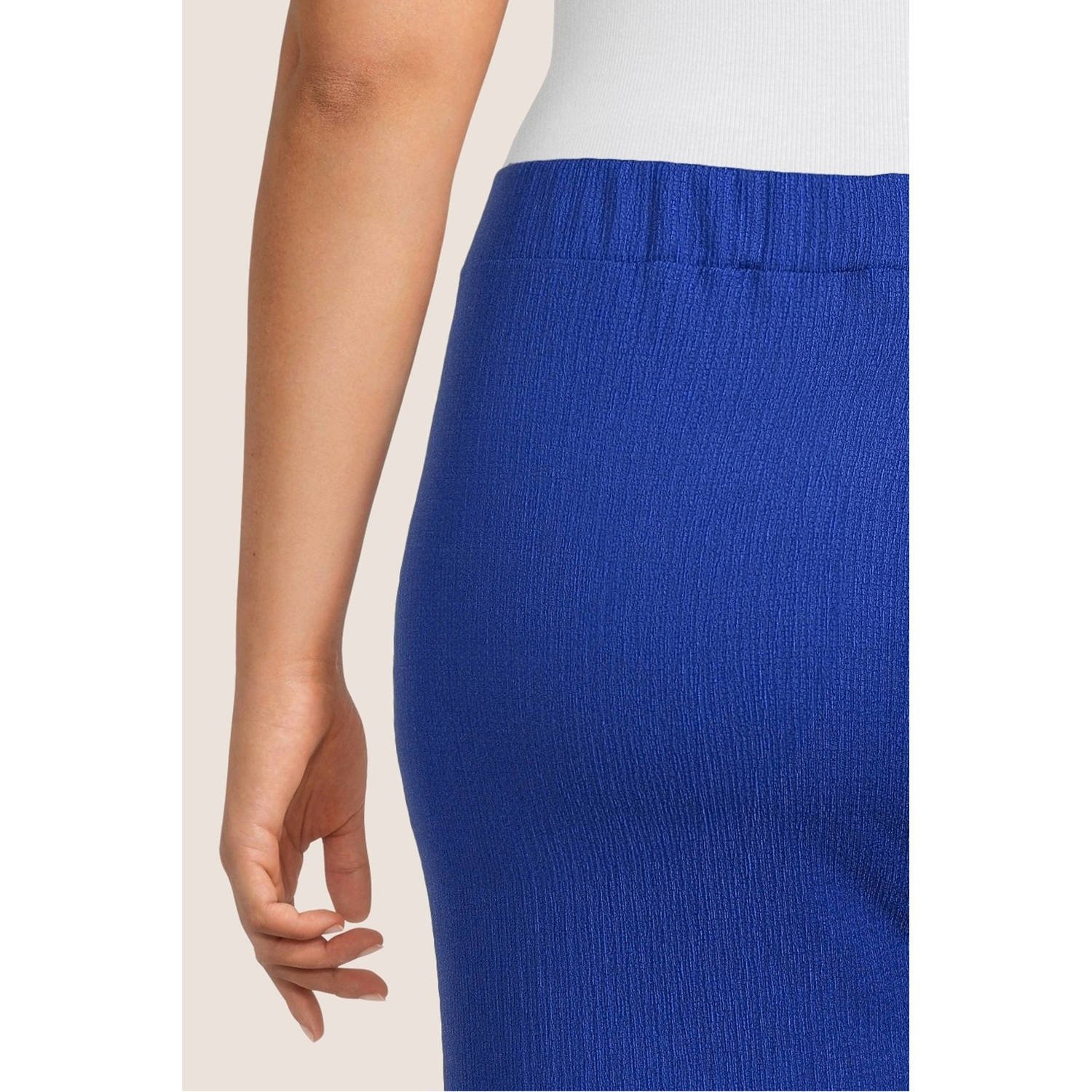 GREAT LOOKS crinkle wide leg broek blauw