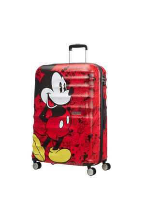 Wehkamp American Tourister trolley Wavebreaker Disney 77 cm. Mickey comics red aanbieding