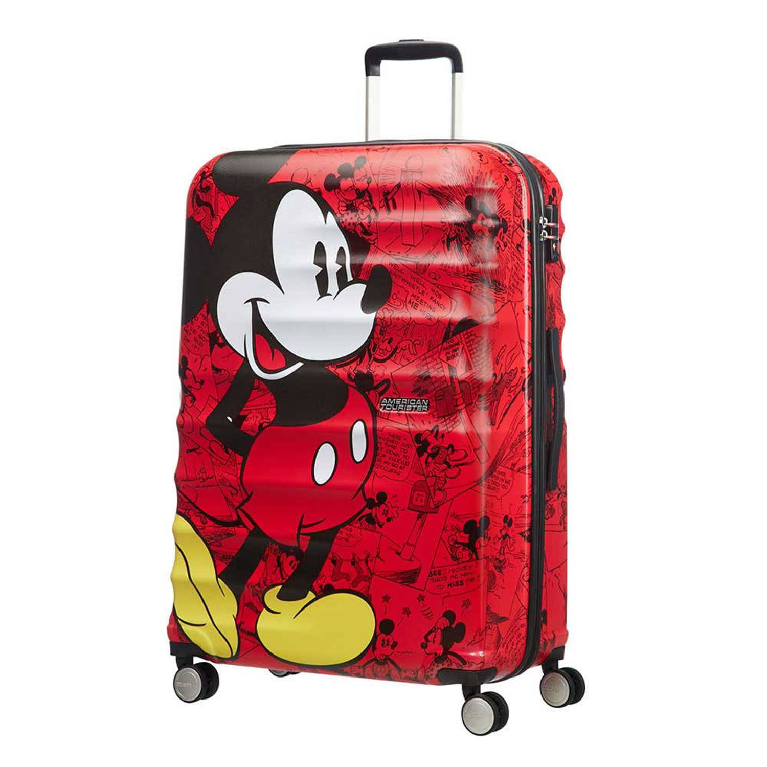 American Tourister trolley Wavebreaker Disney 77 cm. Mickey comics red