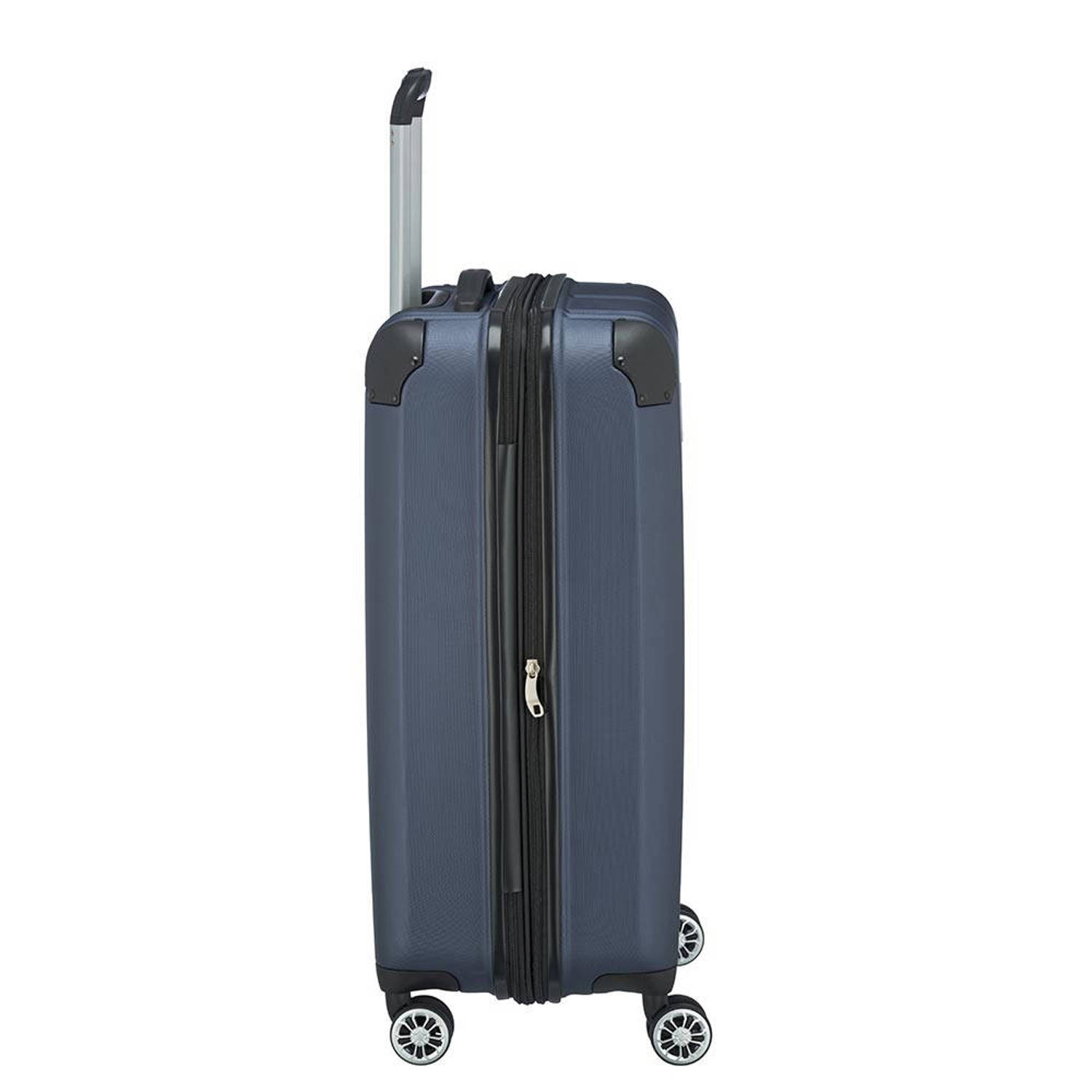 Travelite trolley City 68 cm. Expandable donkerblauw