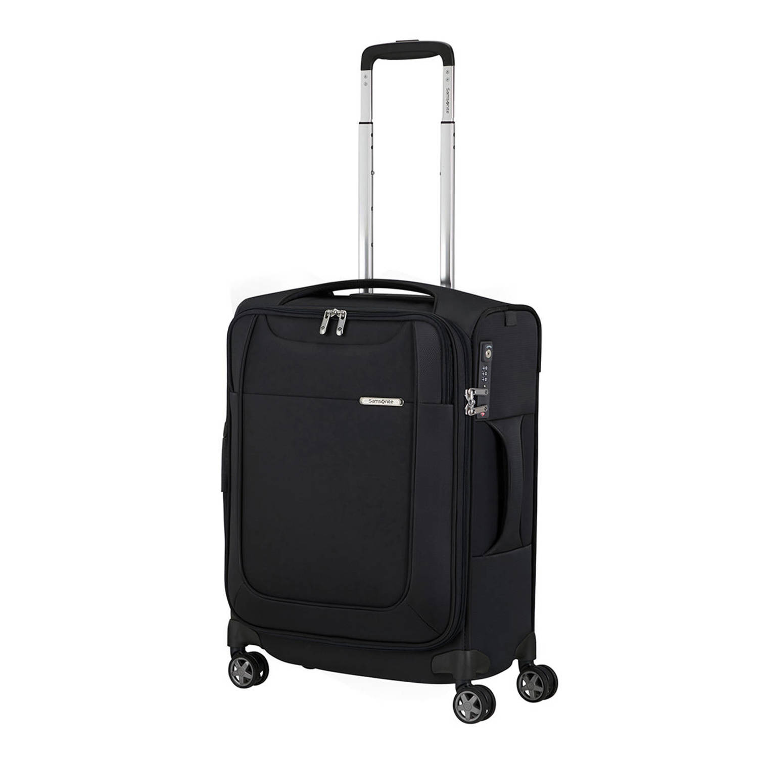 Samsonite Zachte bagage trolley D'LITE Harde koffer reiskoffer TSA-cijferslot in klassiek ontwerp