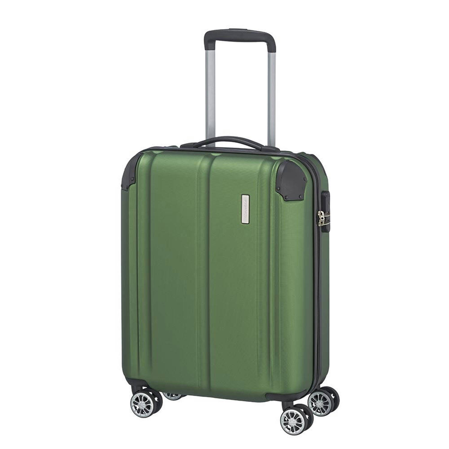 Travelite trolley City 55 cm. groen