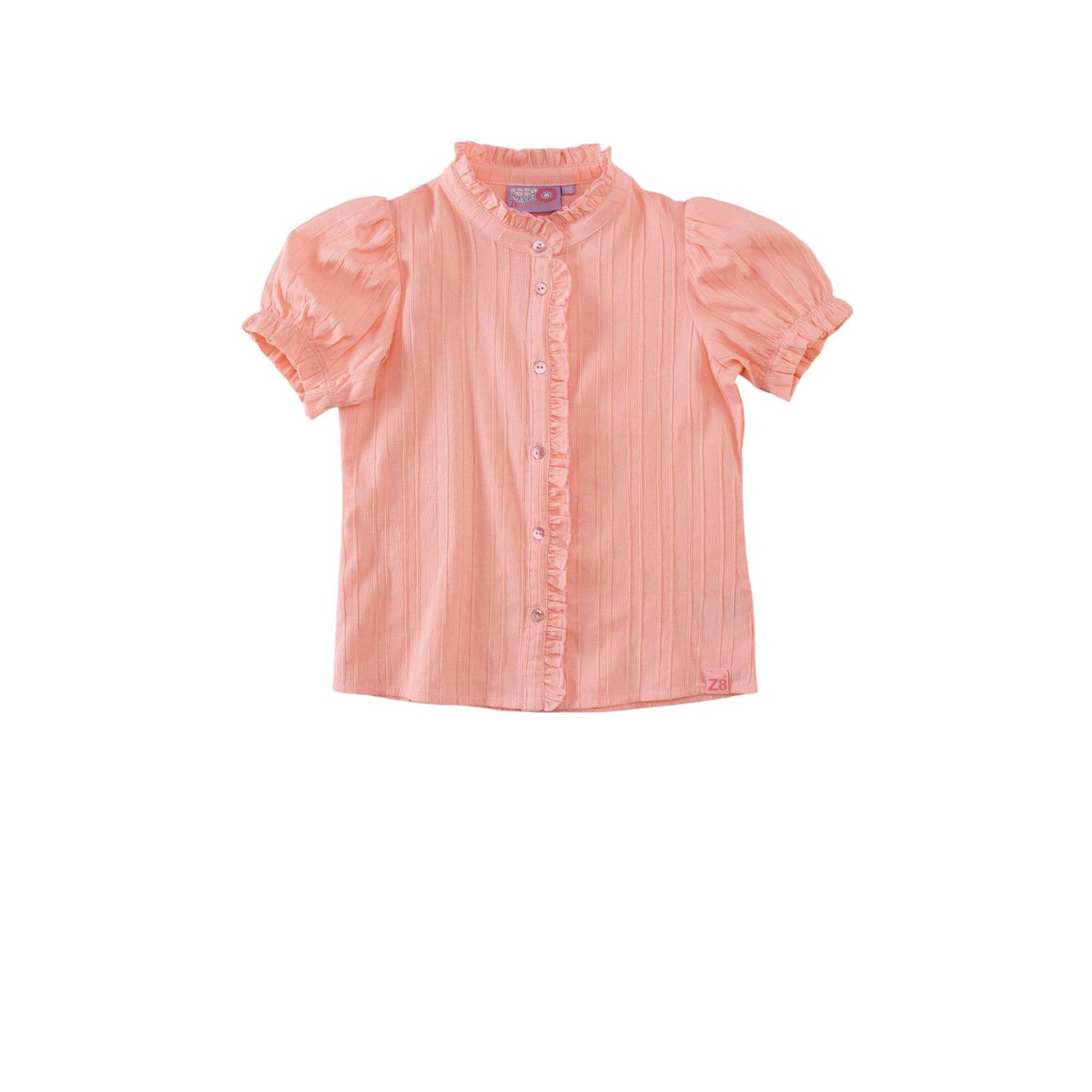 Z8 blouse Lilli met ruches roze