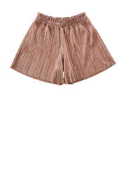 thumbnail: Taupe meisjes Z8 short Yindi peach van polyester met regular fit, regular waist, elastische tailleband en effen