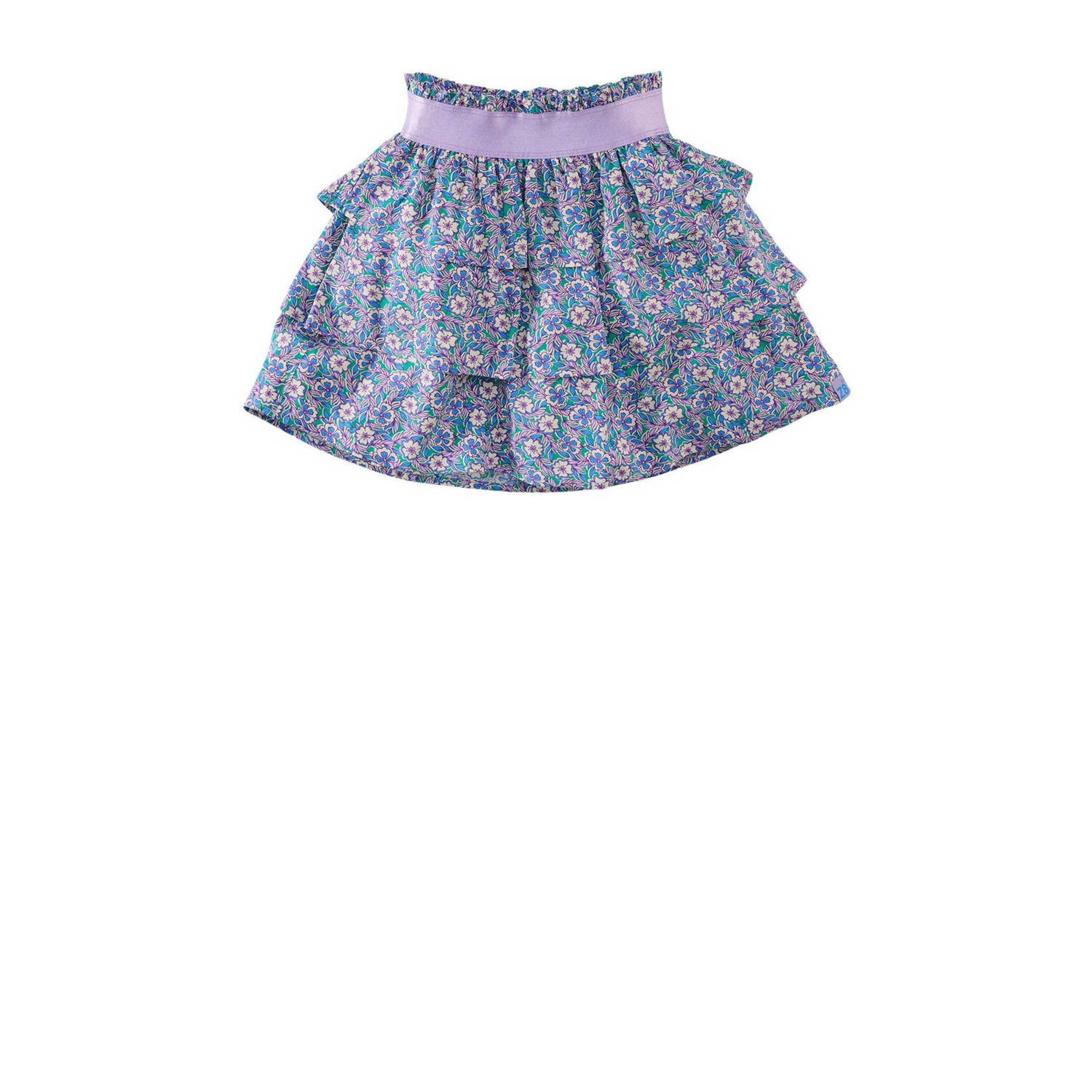 Z8 rok Inaya blauw lila groen Meisjes Viscose Bloemen 104