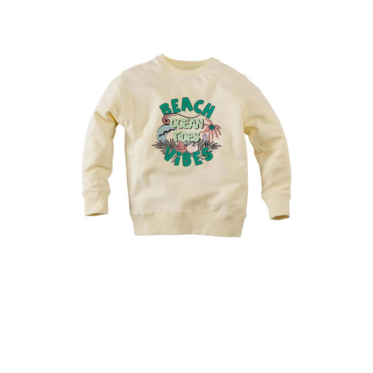 Z8 sweater Otello ecru Jongens Katoen Ronde hals Printopdruk 140 146