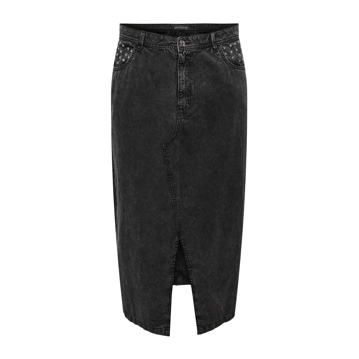 ONLY CARMAKOMA spijkerrok black washed denim