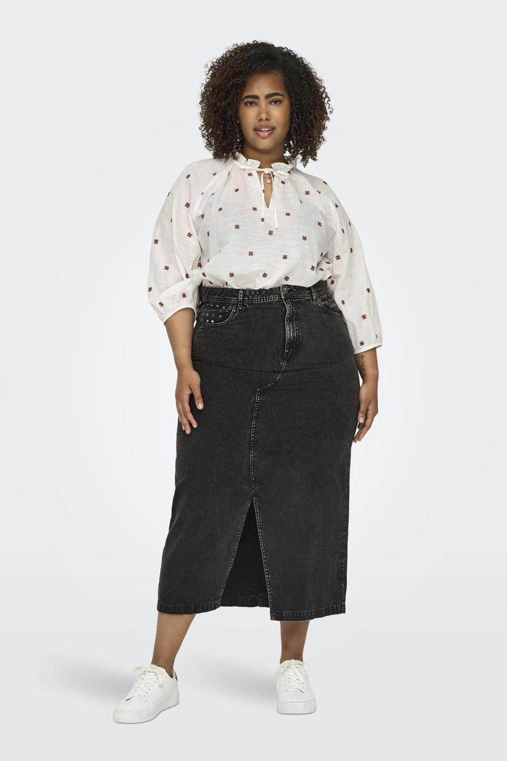 ONLY CARMAKOMA top met all over print wit