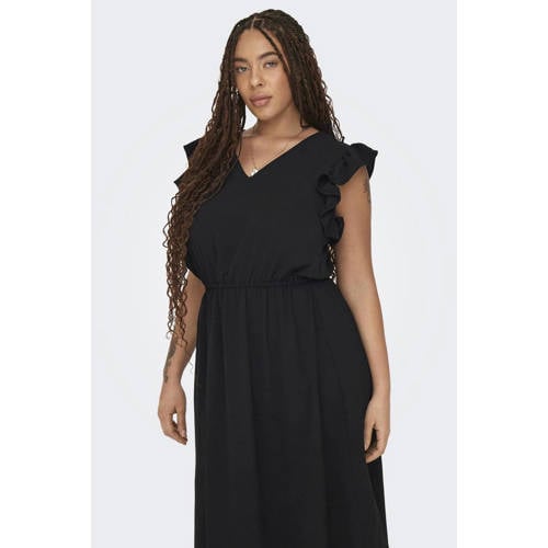 ONLY CARMAKOMA maxi jurk zwart afbeelding