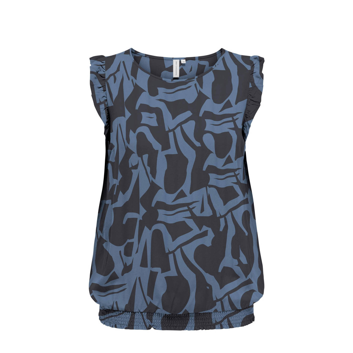 ONLY CARMAKOMA top met all over print blauw