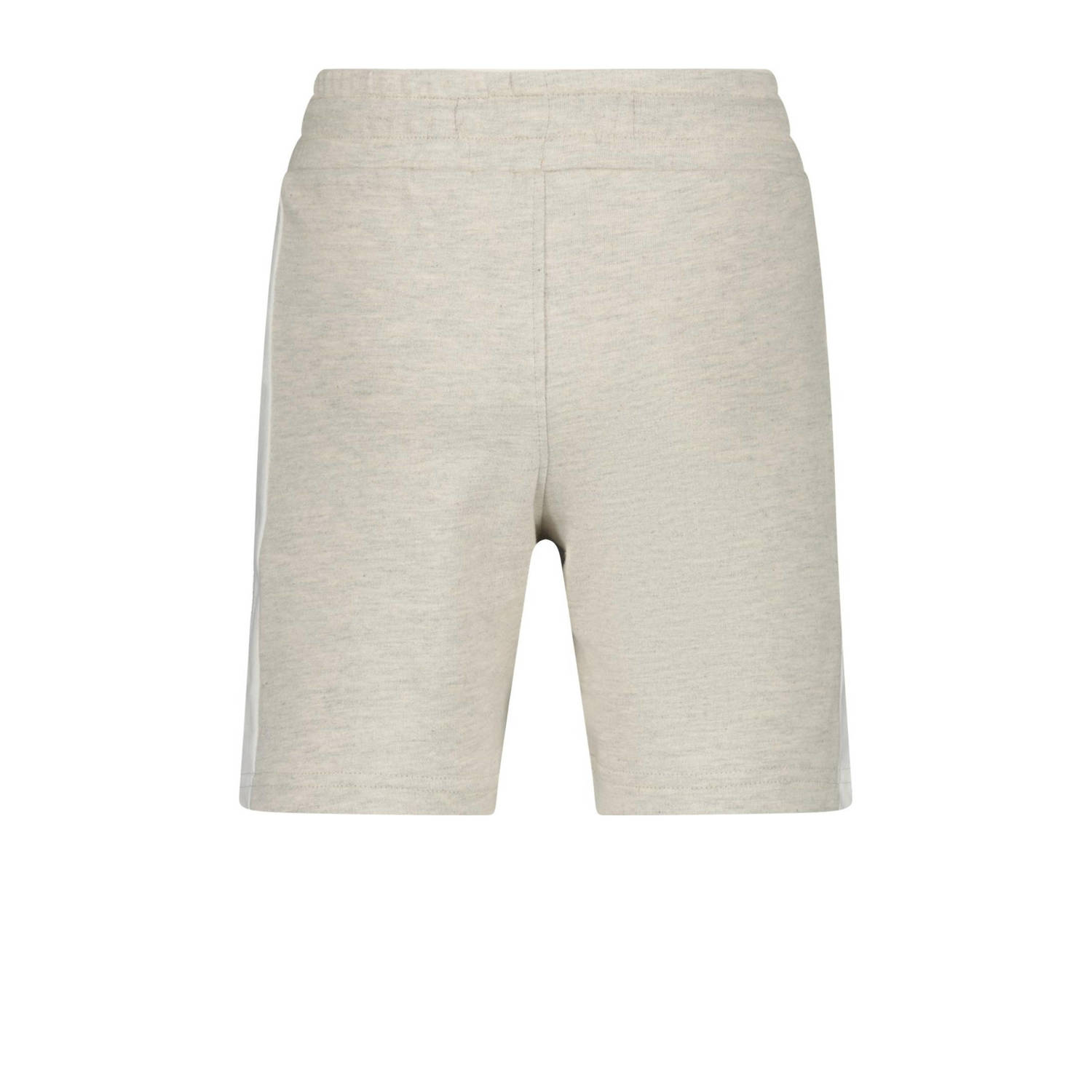 Messi sweatshort Reron met printopdruk lichtgrijs melange