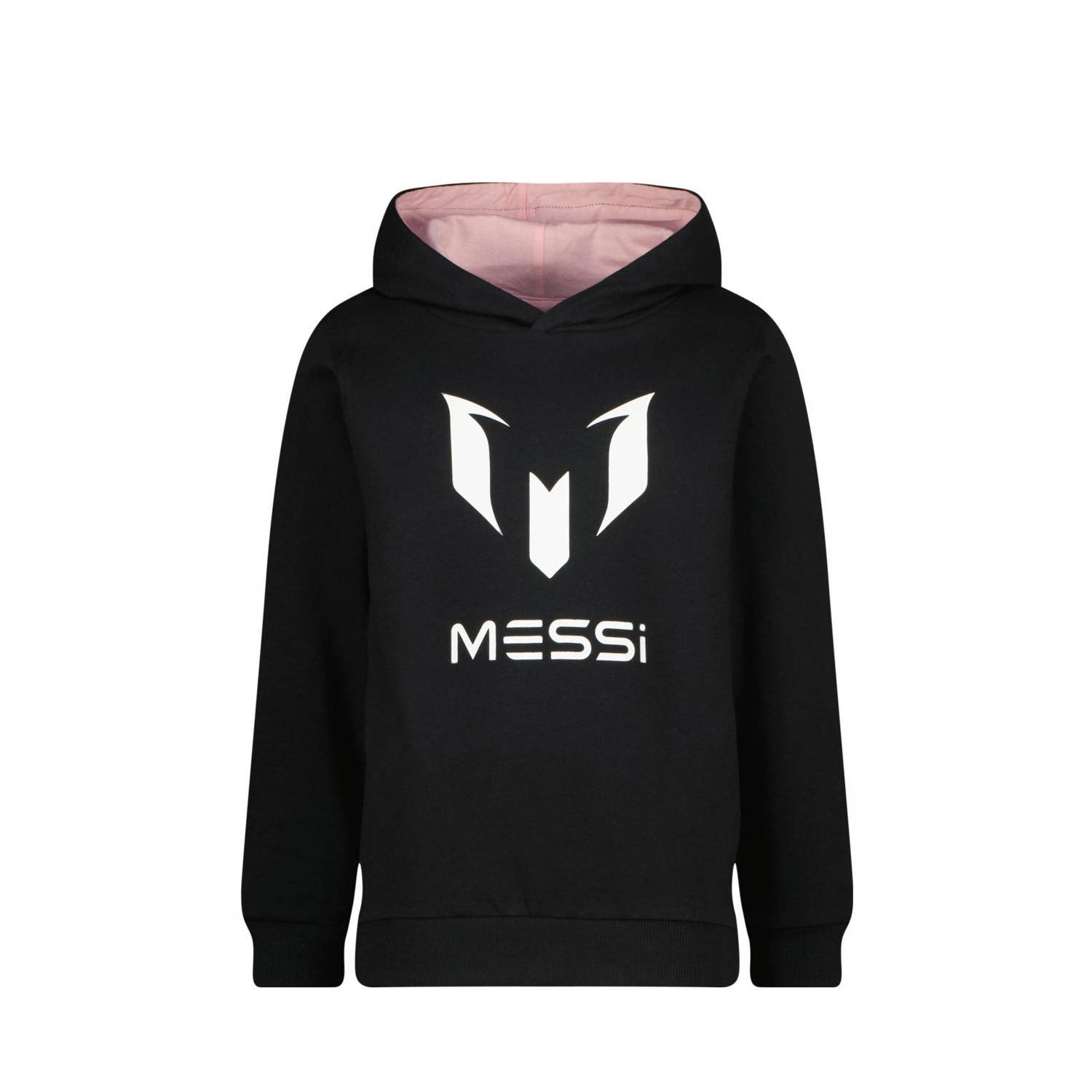 Messi hoodie Masorin met logo zwart Sweater Logo 104