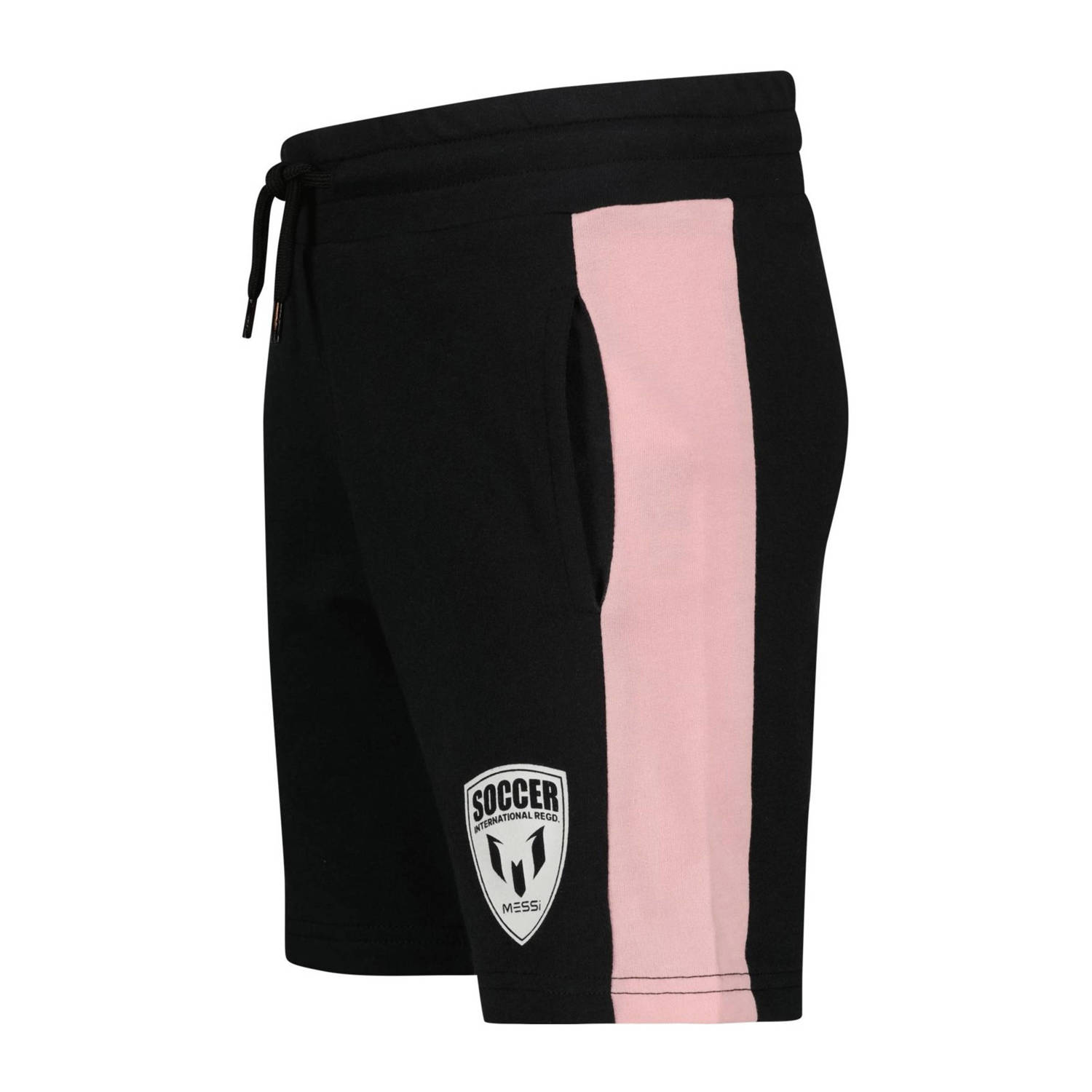 Messi sweatshort Reron met printopdruk zwart