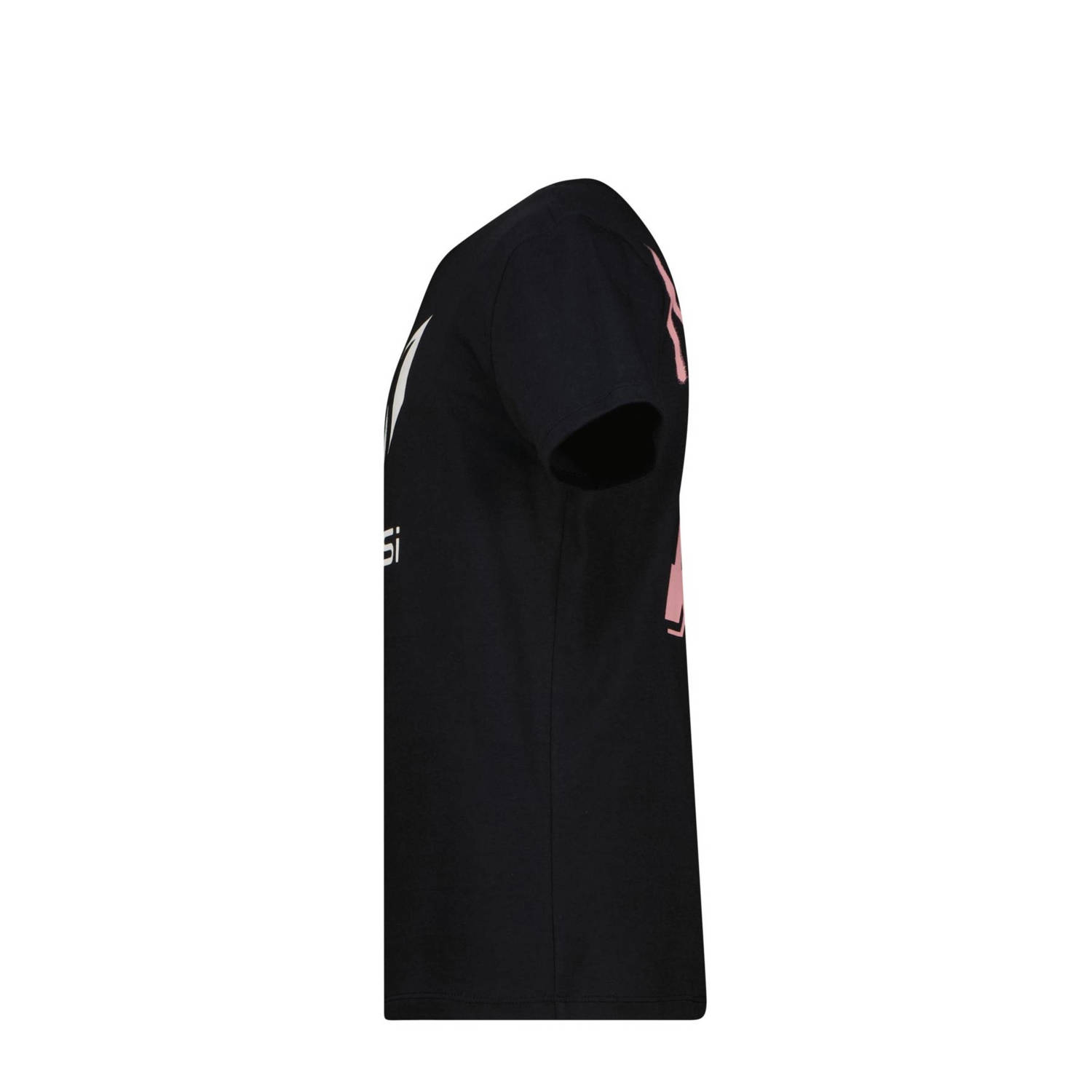 Messi T-shirt Ten met logo zwart wit