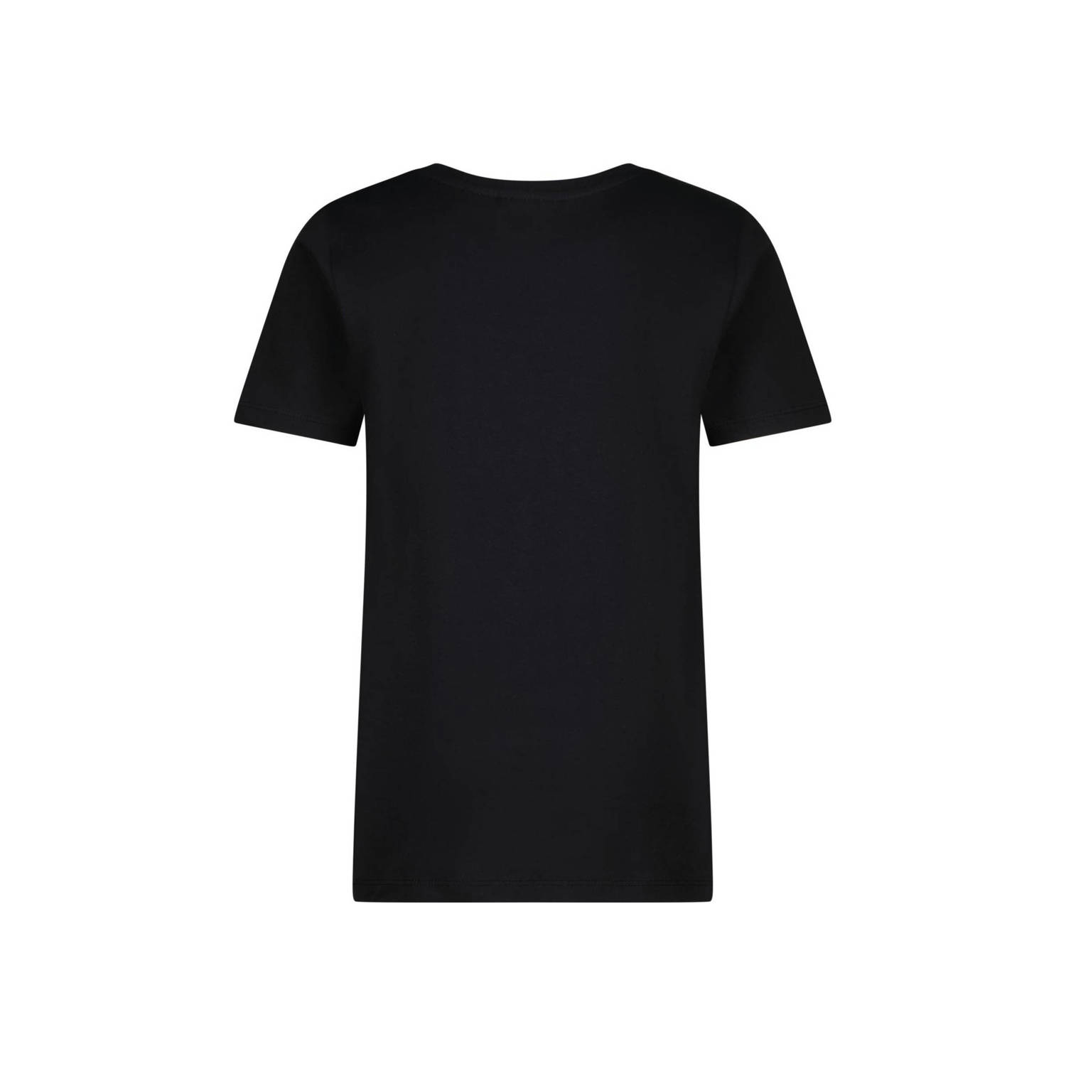 Messi T-shirt Miassi met logo zwart lichtroze
