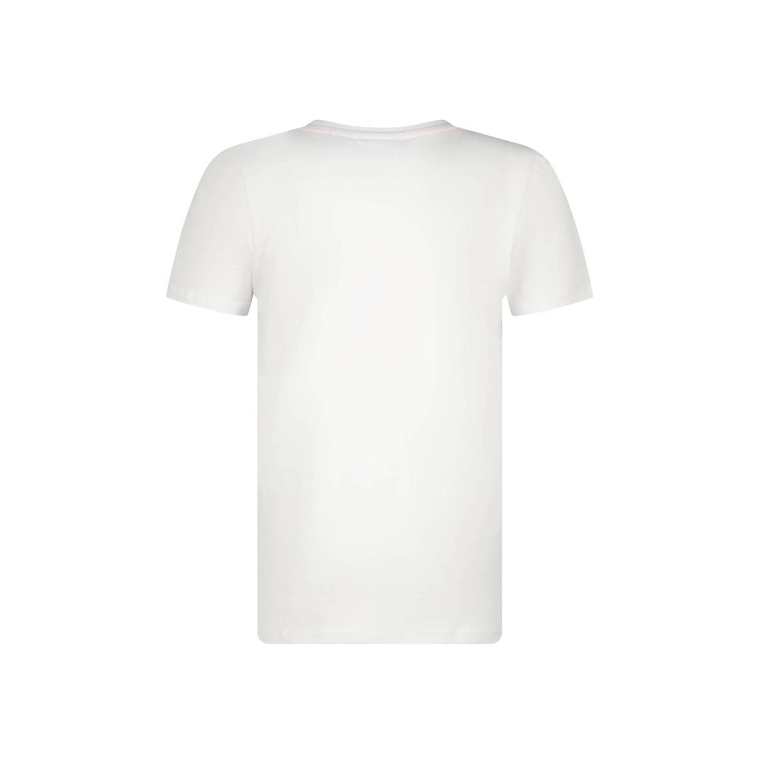 Messi T-shirt Shield met printopdruk wit