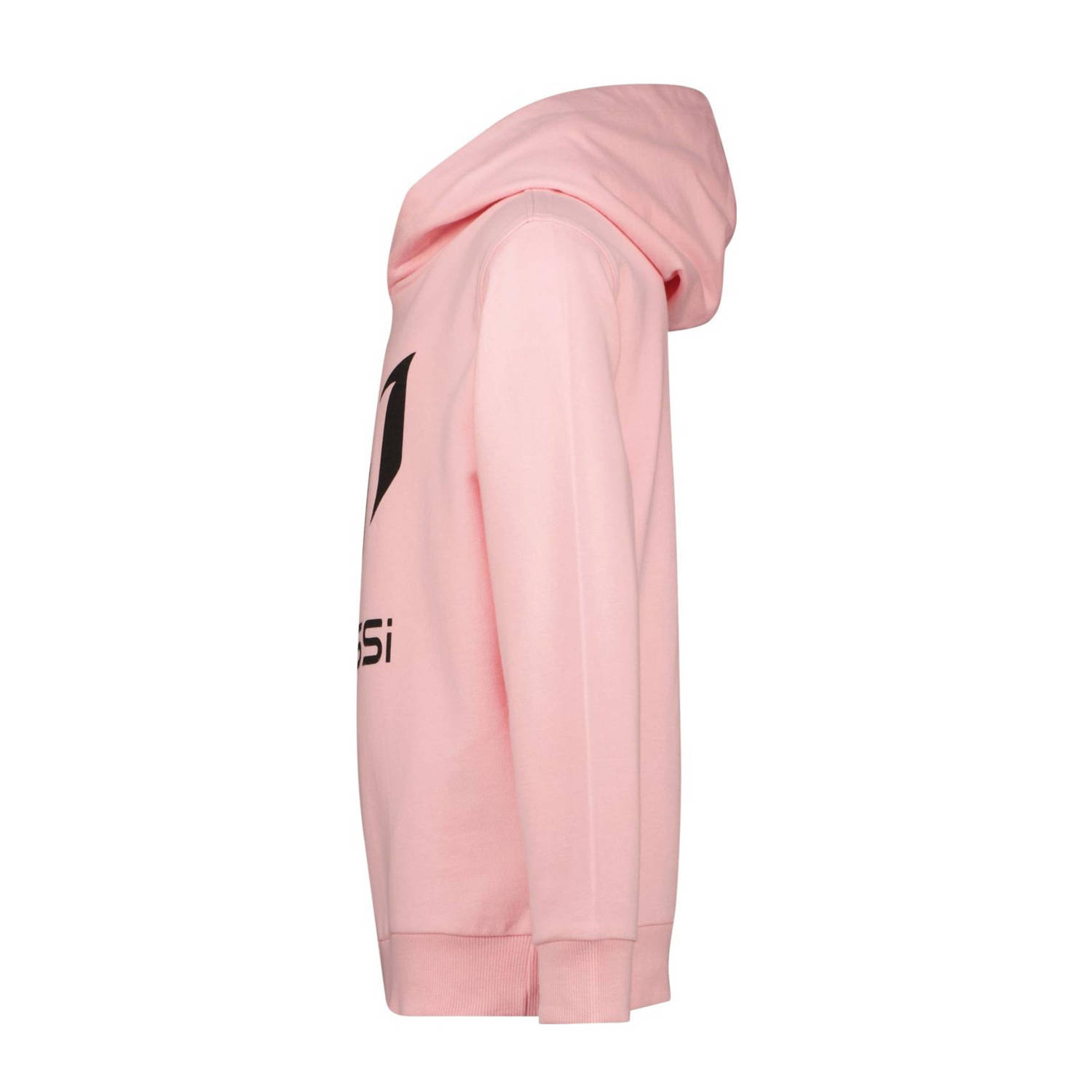 Messi hoodie Masorin met logo lichtroze zwart