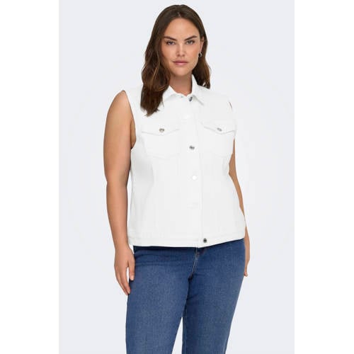 ONLY CARMAKOMA gilet CARWESPA wit afbeelding
