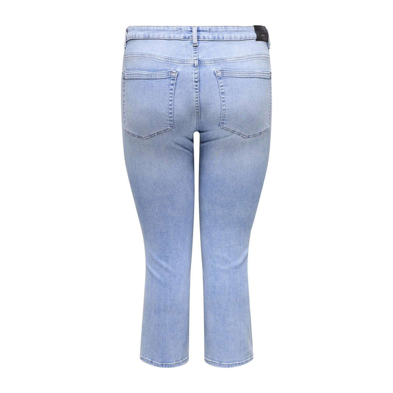 ONLY CARMAKOMA cropped flared jeans CARWILLY light blue denim