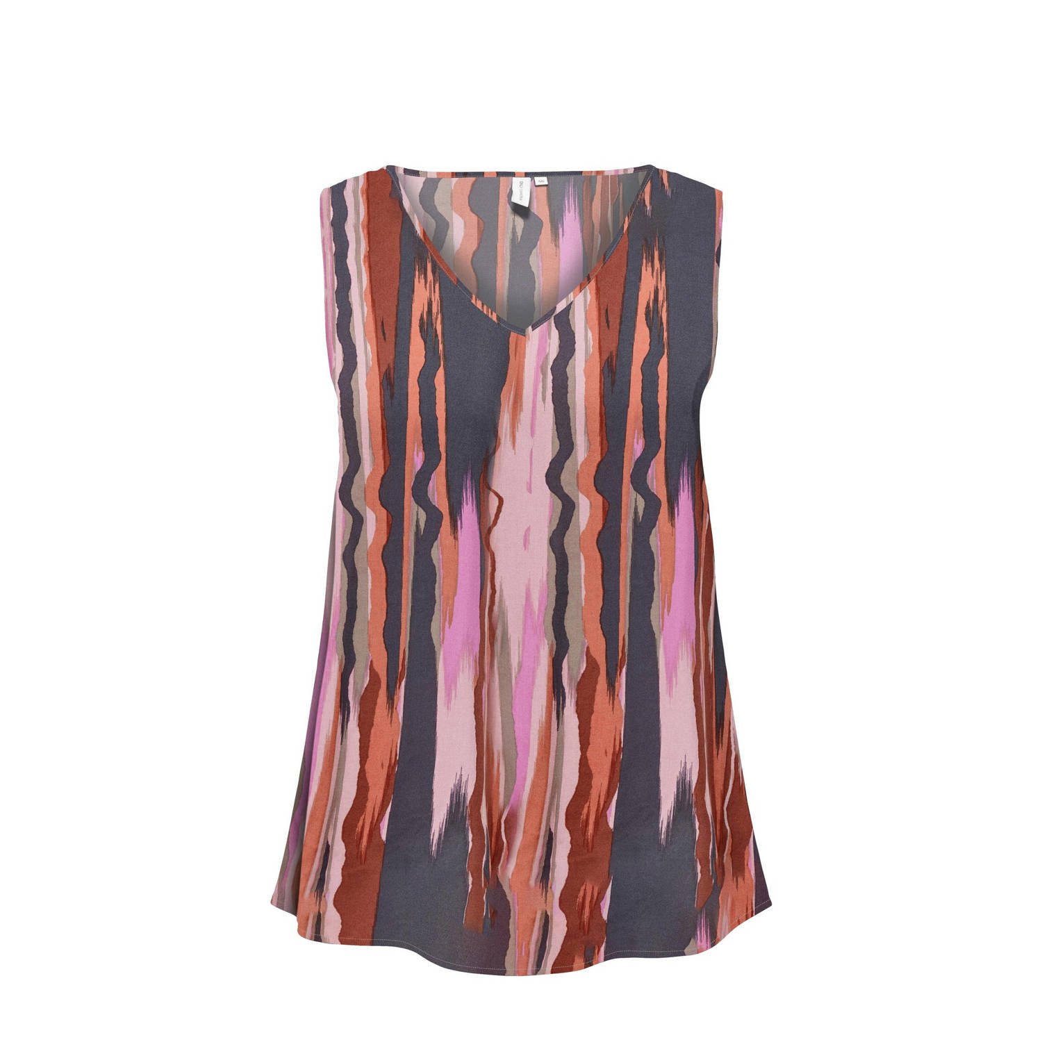 Only Carmakoma Zomer Abstract Mouwloze Top Multicolor Dames
