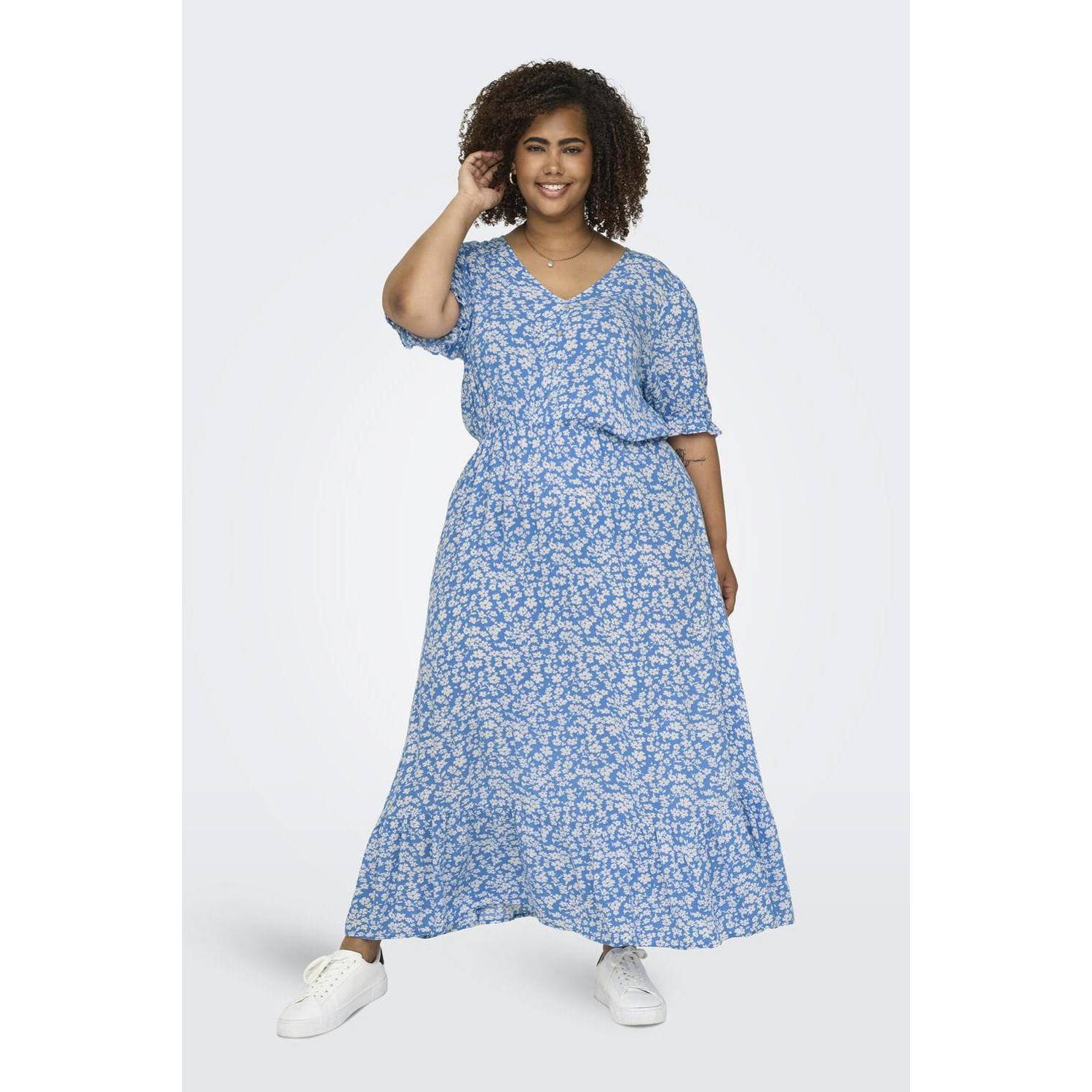 ONLY CARMAKOMA Zomerjurk CARCHIANTI S S CALF DRESS WVN NOOS