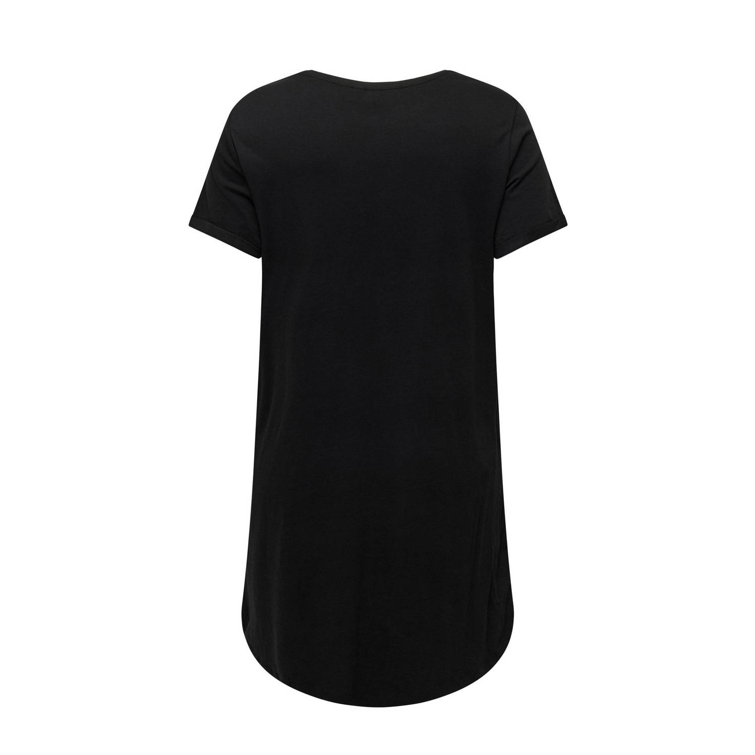 ONLY CARMAKOMA T-shirtjurk zwart