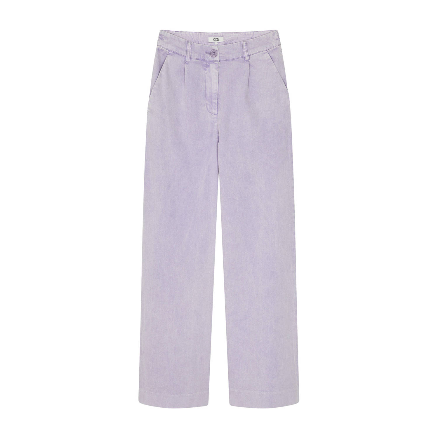 CKS RODA high waist straight fit broek lila