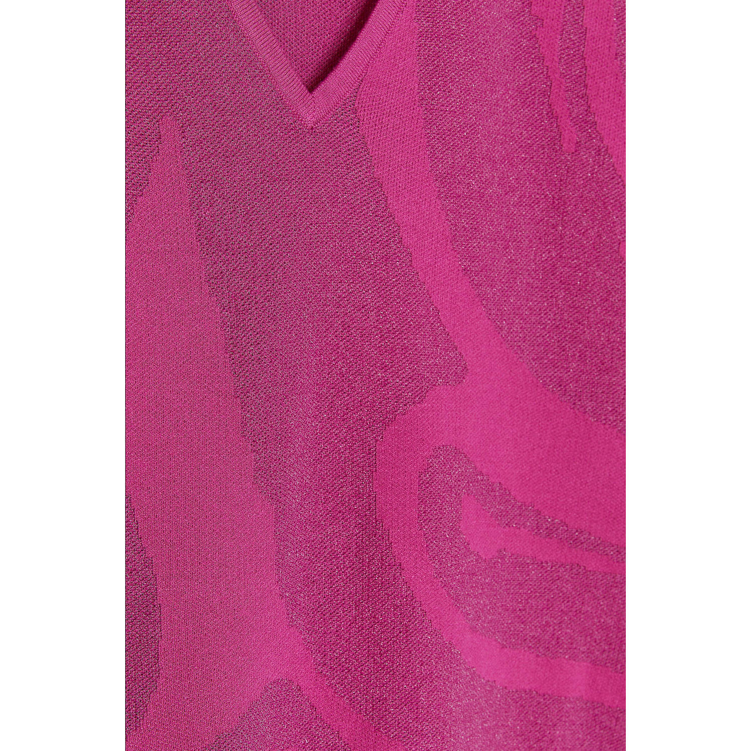 CKS trui met all over print en lurex roze