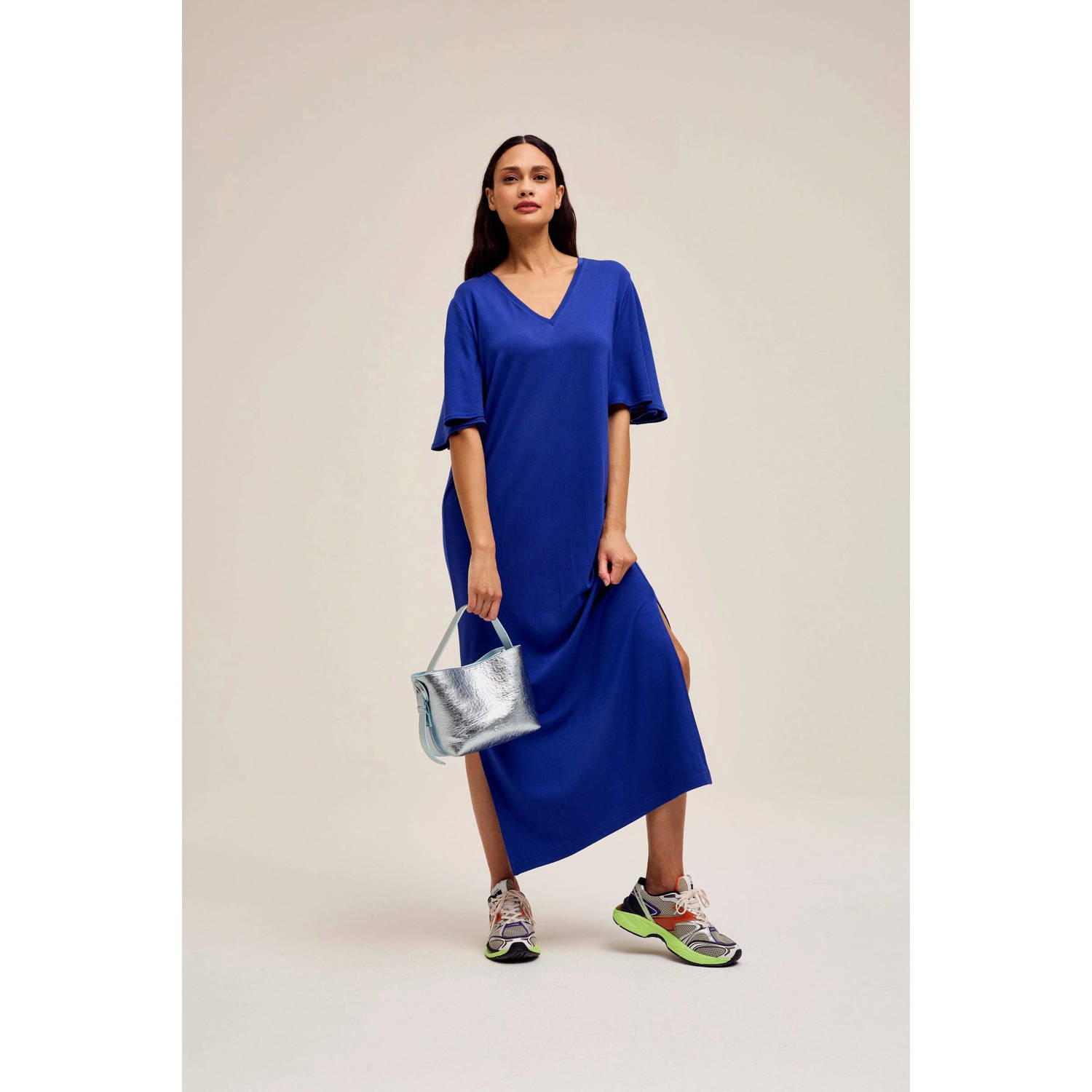 CKS maxi jurk DUSK blauw