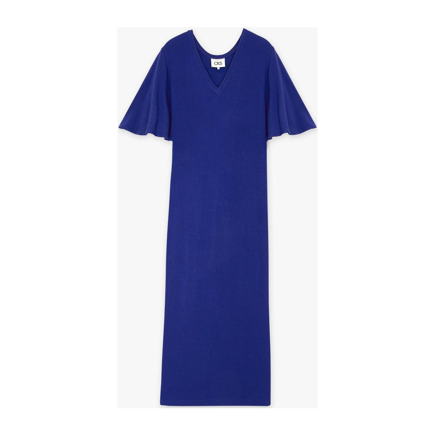 CKS maxi jurk blauw