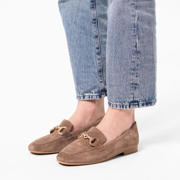 thumbnail: No Stress suède loafers taupe
